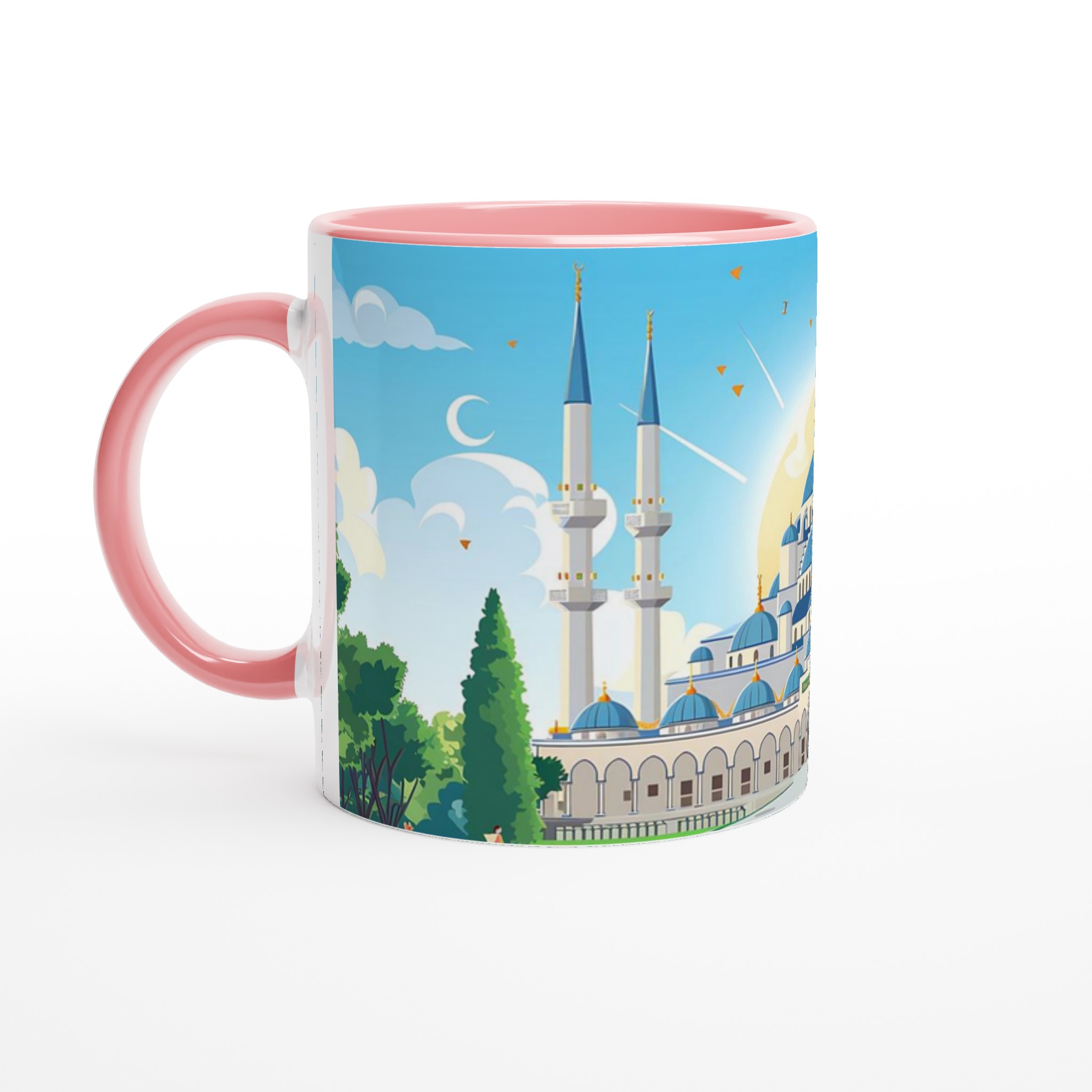 Blå Moské Inspirerad Keramikmugg – En bit av Istanbul i varje klunk, tillgänglig i 7 livfulla färger! 6 470c302f-5c41-4bb0-8644-aa6429f97b61