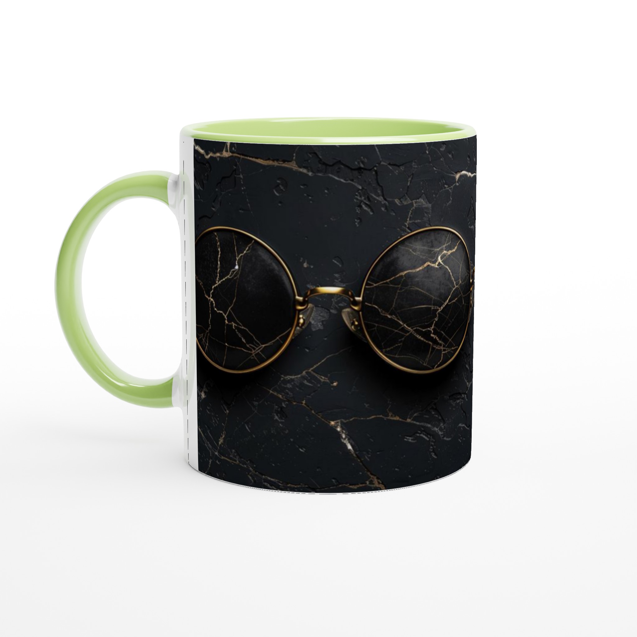 Vit 11oz keramisk mugg med elegant svart och guldmarmor - välj din favoritfärg 3 47254582-c592-414e-a328-080ff9ccf6e7