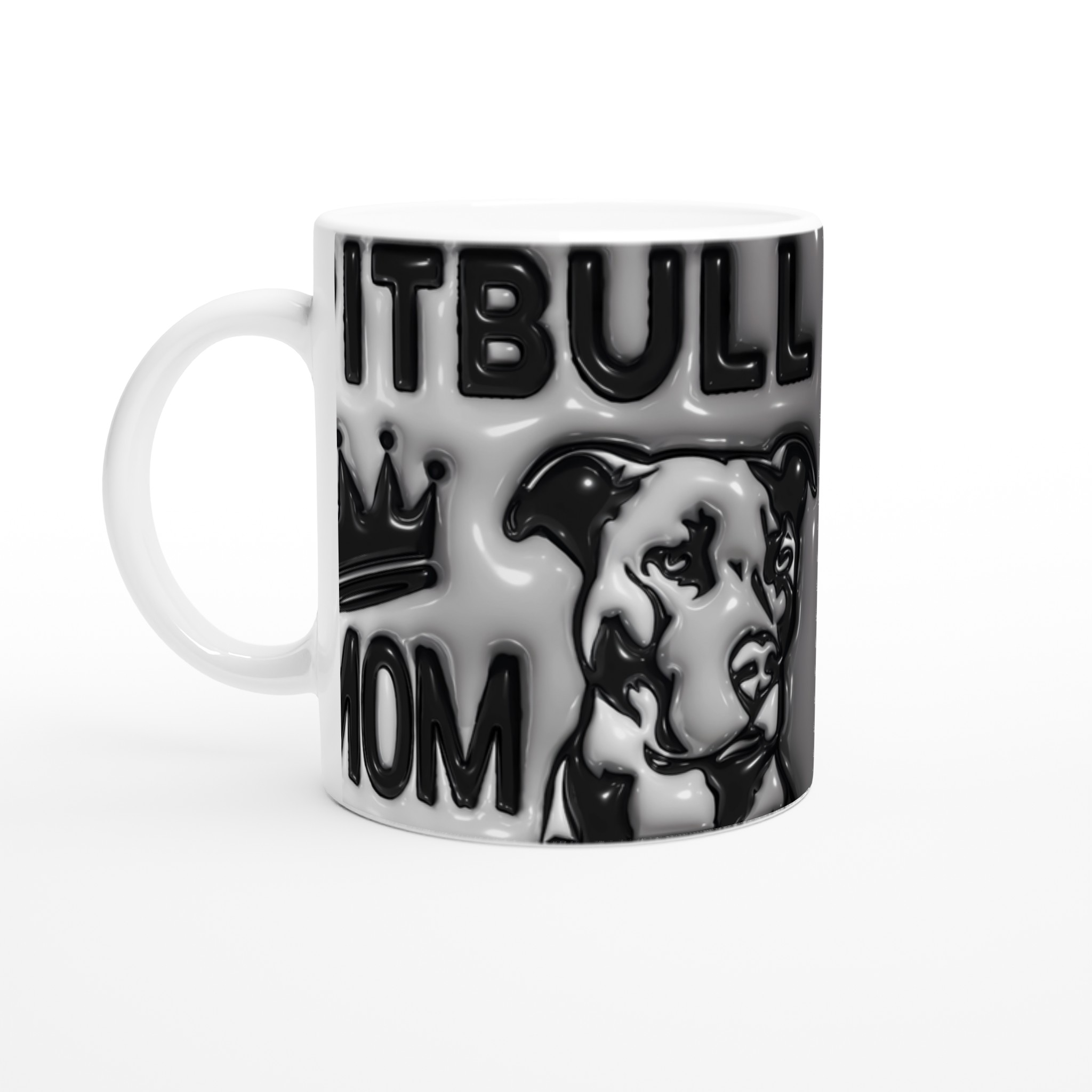 Pitbull Mom Kaffemugg – Kungen eller Drottningen av Djungeln! En Stilren 11oz Keramikmugg i ditt val av färg. 1 472f6f92-093f-4235-8ffd-44b3c8e33824