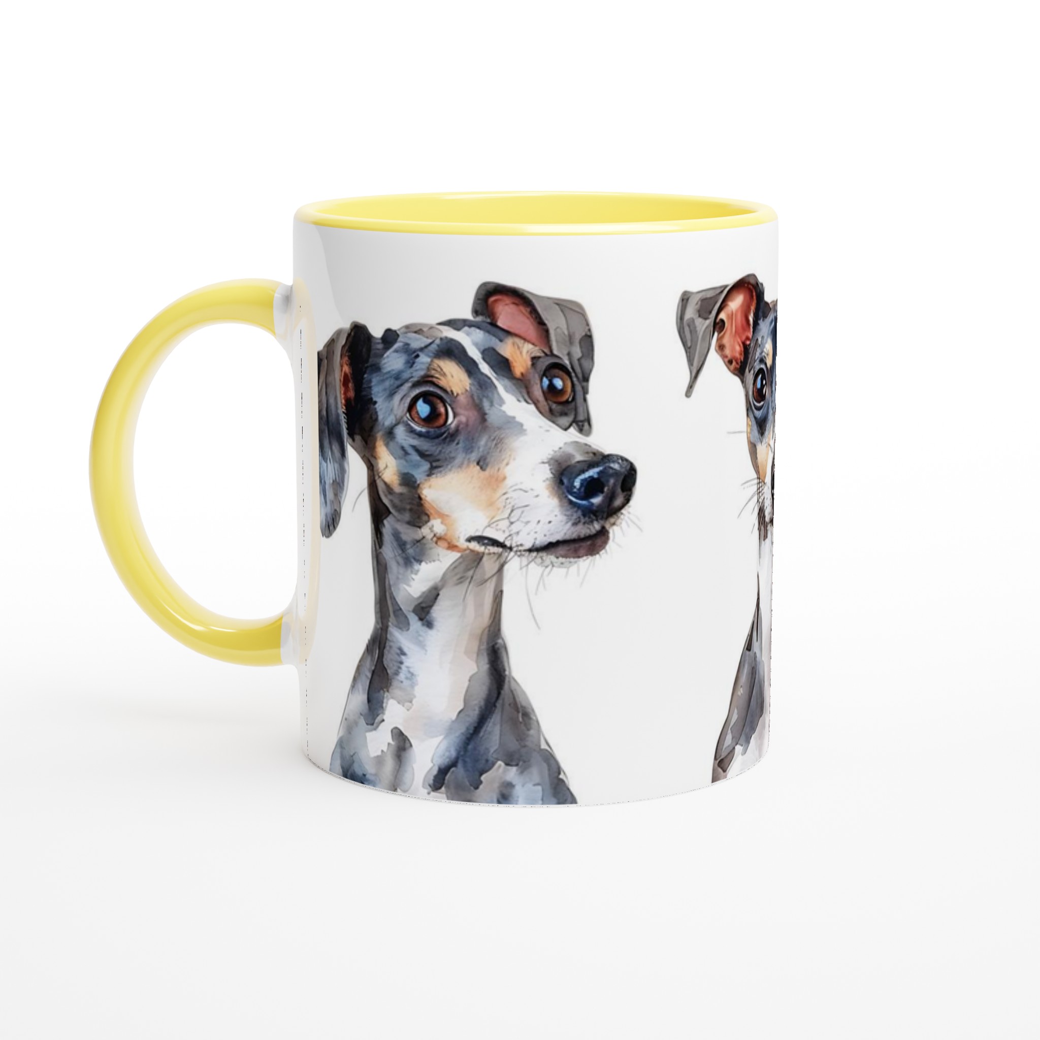 Elegant Whippet Akvarell Mugg – Personlig design i 7 keramikfärger 3 474484f5-1b66-4b19-ba4c-7f719fe389e0