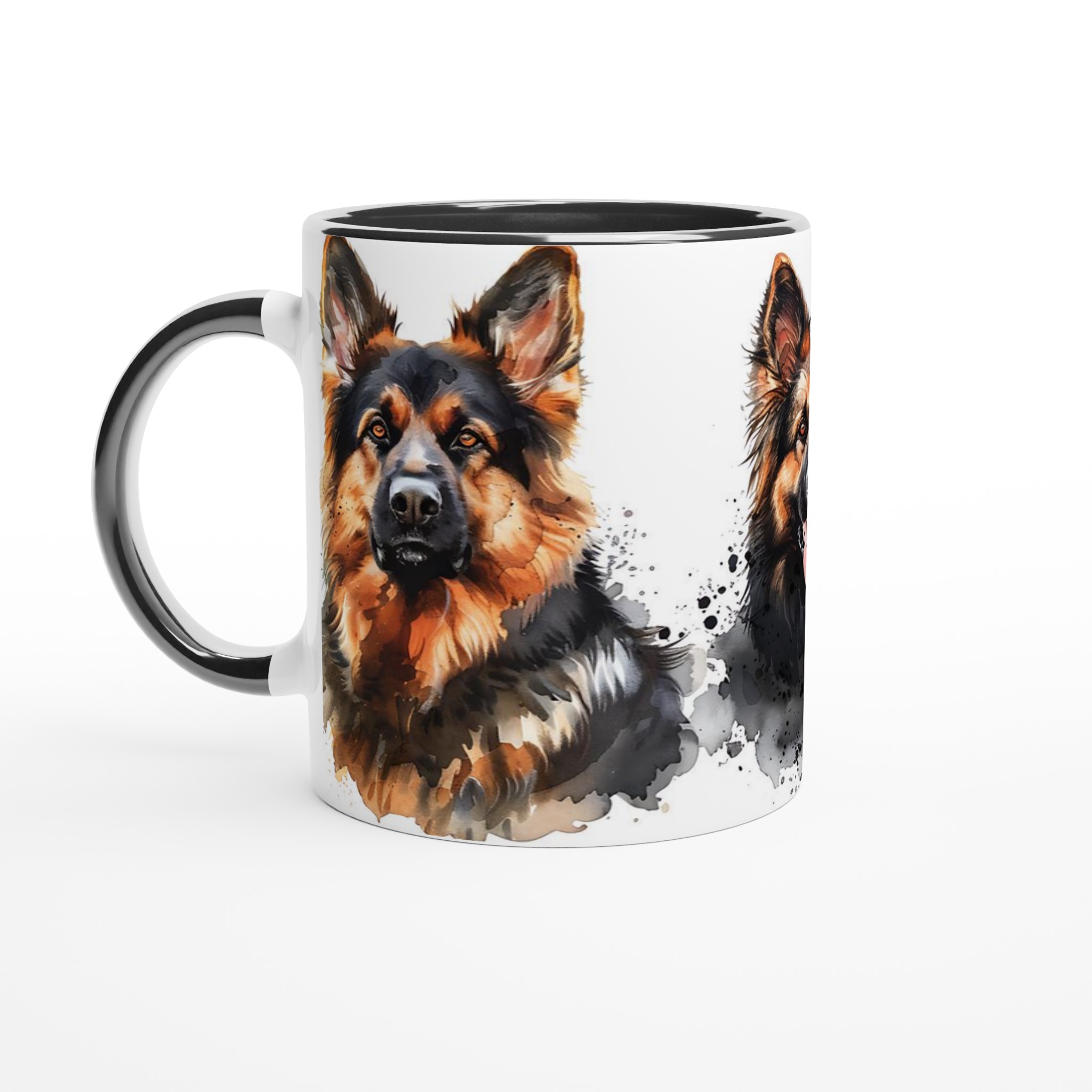 Vacker Schäfer Akvarellmugg – 11 oz Keramikmugg i ditt val av 7 färger 2 477f48f2-5856-4aeb-9d08-152d9d9e6c4e