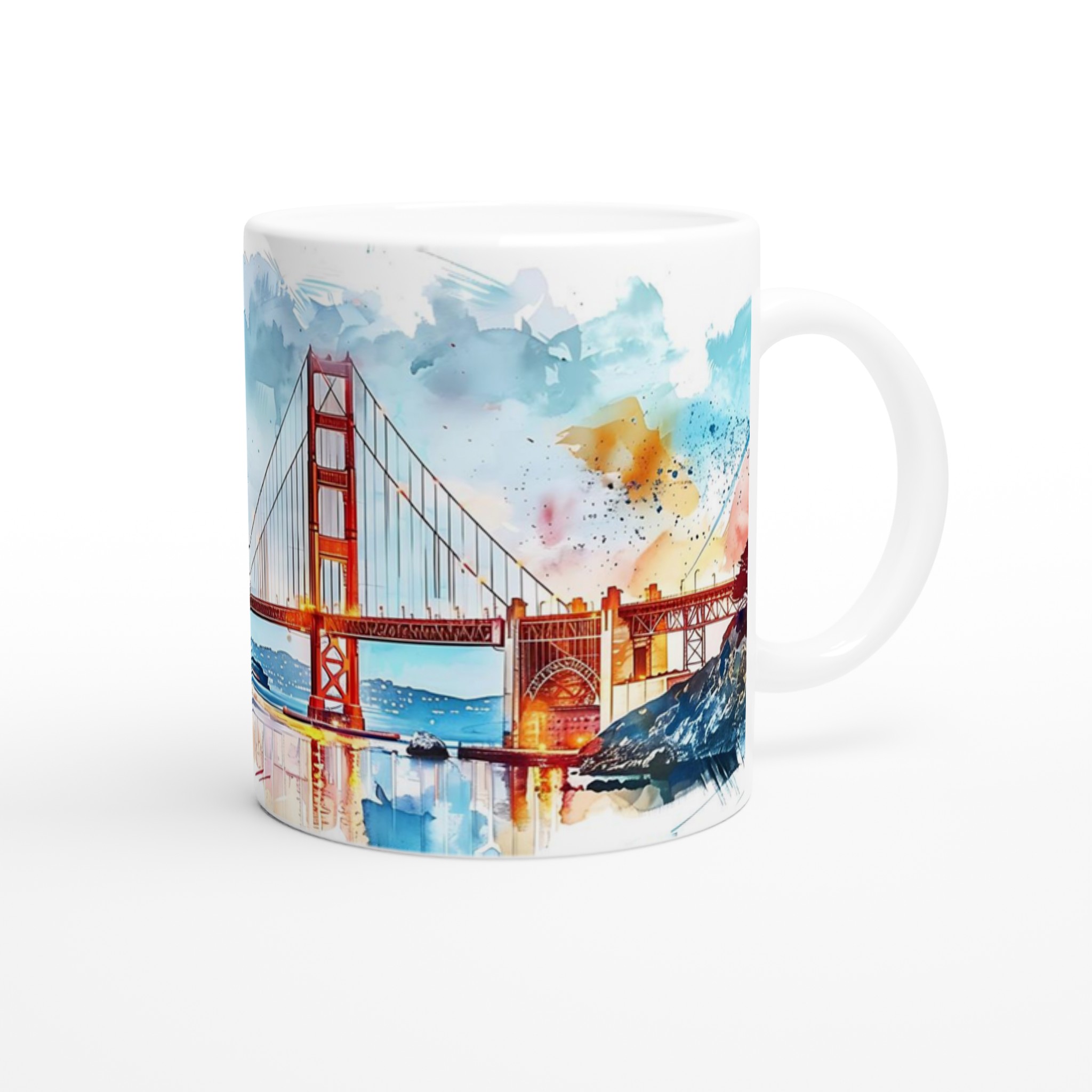 Golden Gate Akvarell Mugg – Konstnärlig Kaffestund i 7 Färgstarka Nyanser 9 4783cb31-14bb-4d9a-a66e-2c2cf466ab5c