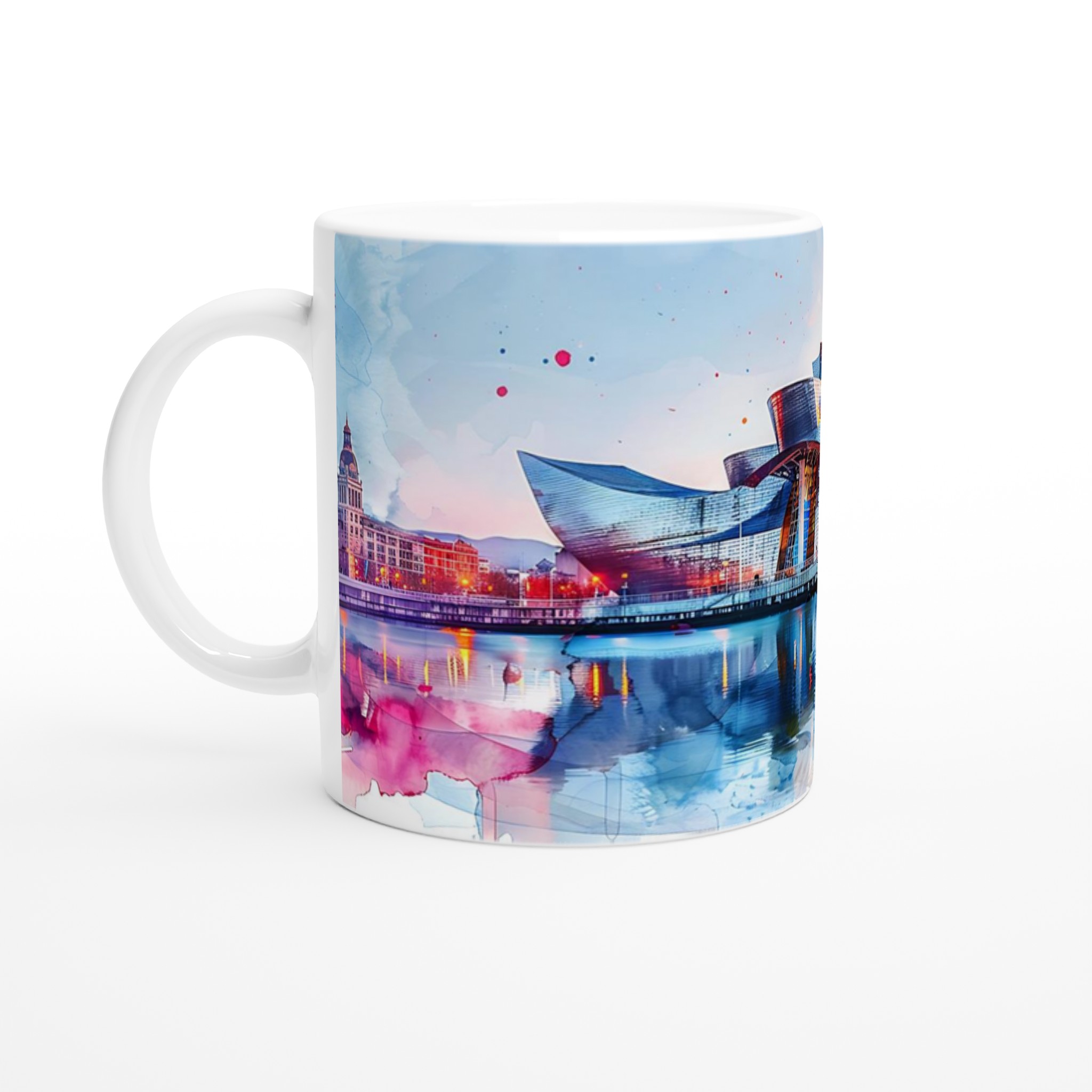 Guggenheim Bilbao Konstnärlig Mugg – Dynamisk Akvarell Design i Flera Färgval 1 47af54a8-2e6c-4826-b8d3-dcd4a2877fa8
