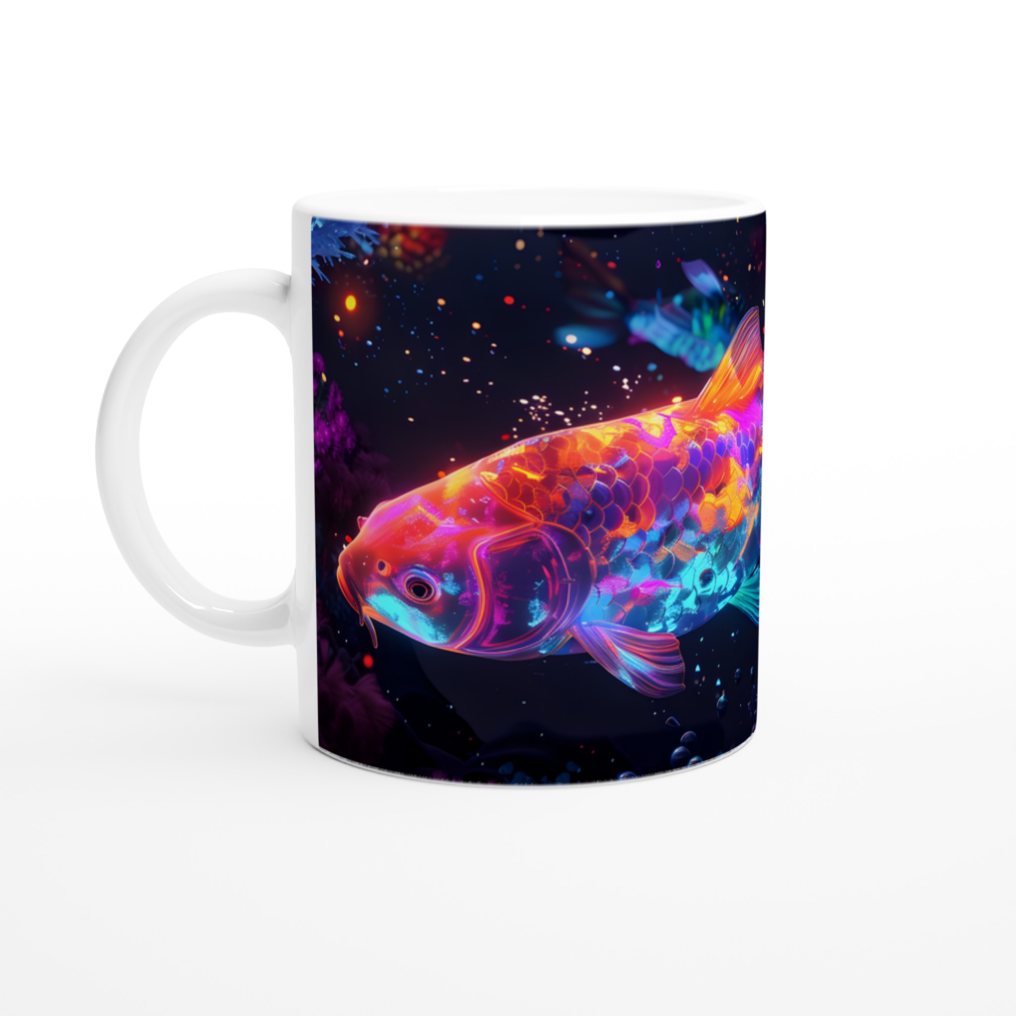 Neon Koi Drömmugg - 11oz Keramikmugg med Vibrerande Färgmagi, Välj Din Favoritnyans 1 47aff539-36a8-40d1-a86f-9a5419c04bab