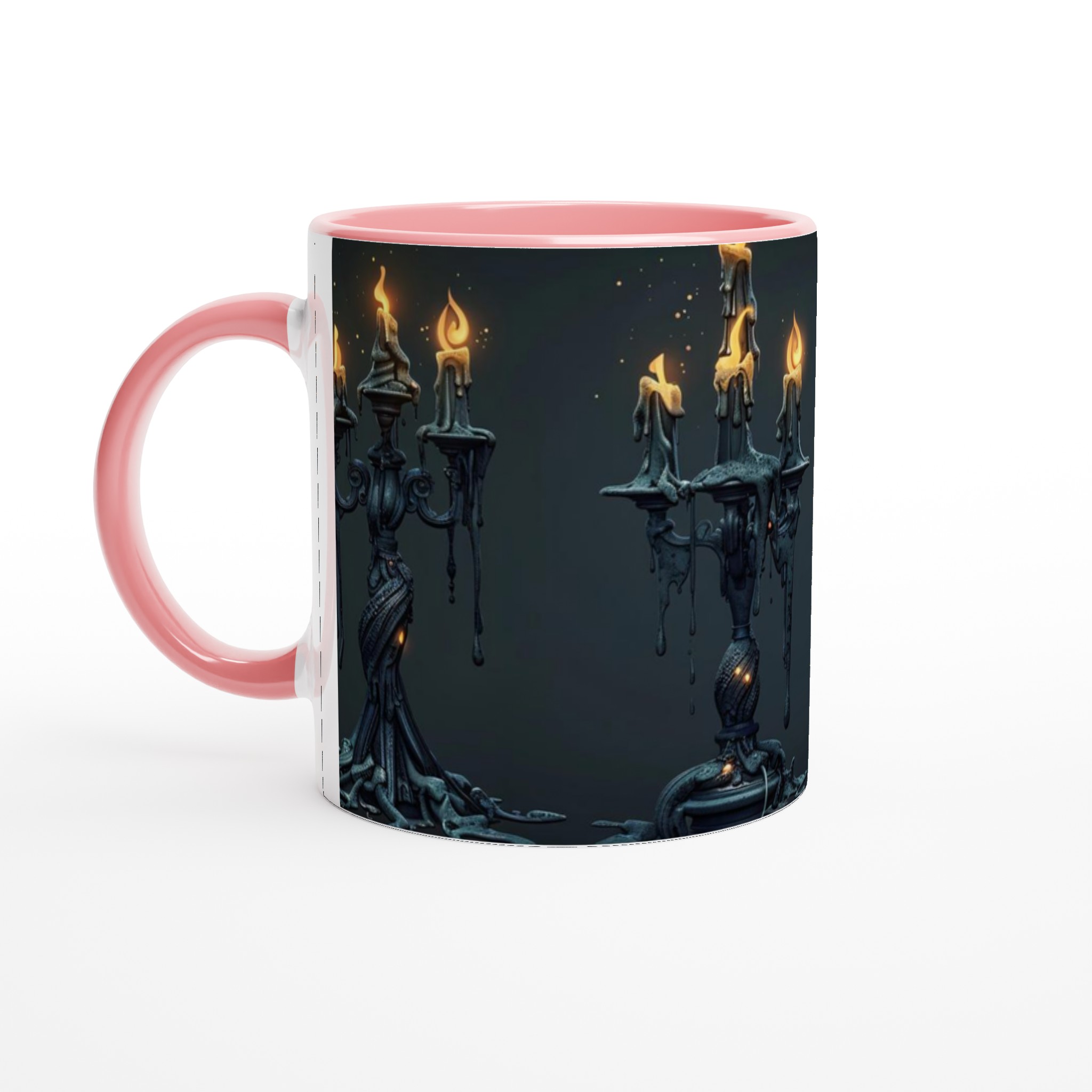 Mystisk Keramikmugg - Gotisk Kandelaber Design, 11oz – Välj bland 7 unika färger! 6 47cd129e-9163-4894-b1db-d175d433661d