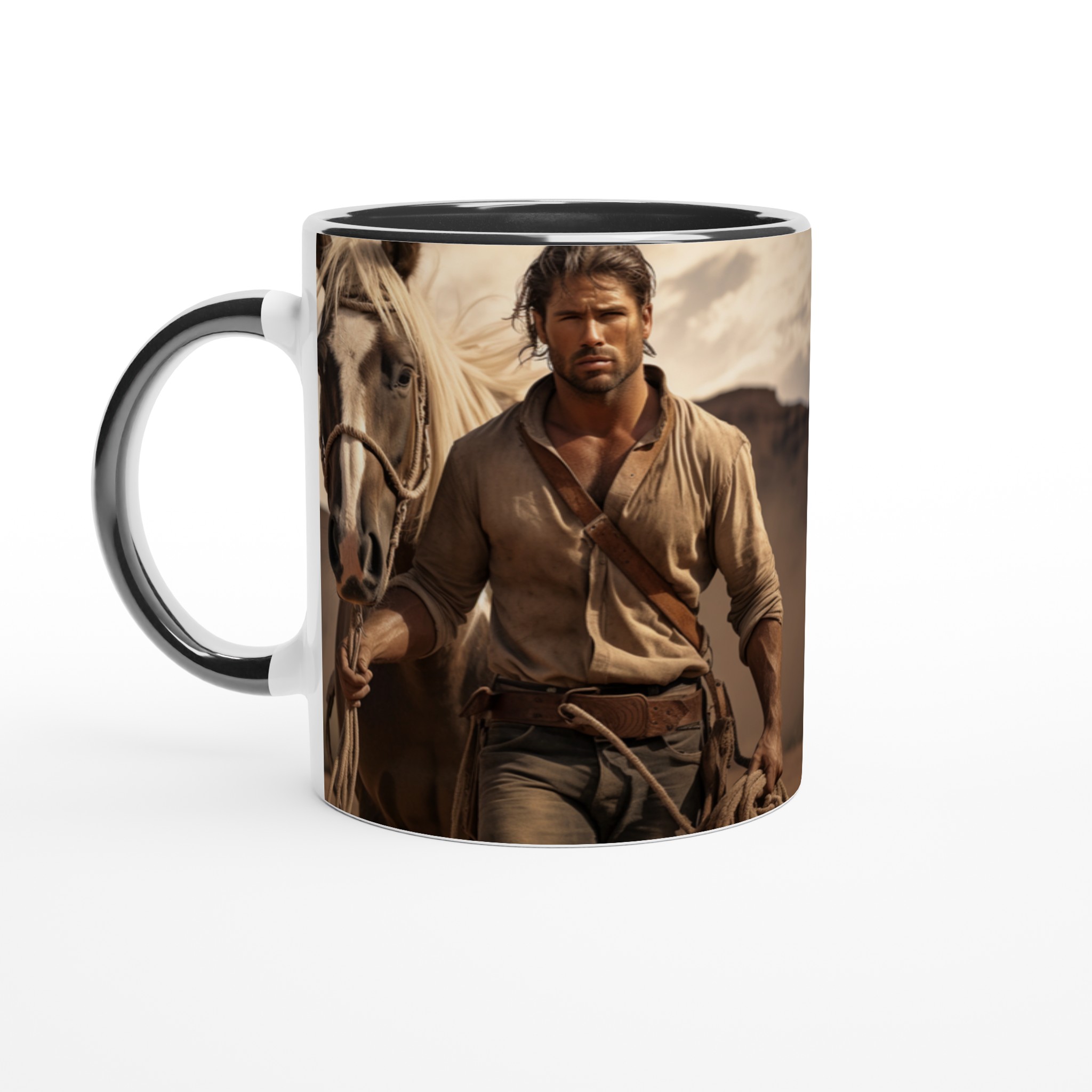 Vilda Västern Cowboy Mugg – Robust 11oz Keramik för Kaffeäventyrare i Valfri Färg! 7 47fb1a63-992d-468e-9024-3913e3bd76ec