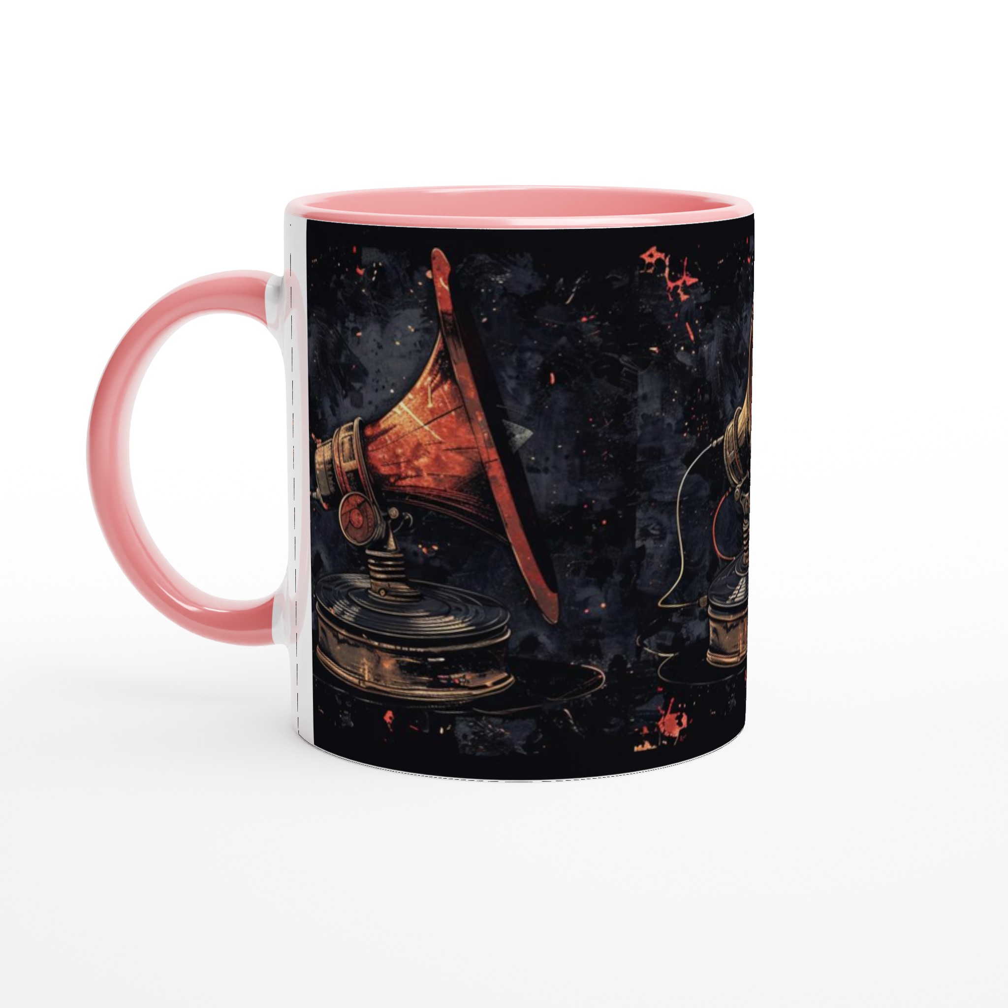 Retro Grammofon Keramisk Mugg – Unik Grunge Art Design, Välj Din Färg! 6 4831c19d-a4cf-4cc7-9052-39db62ad2227