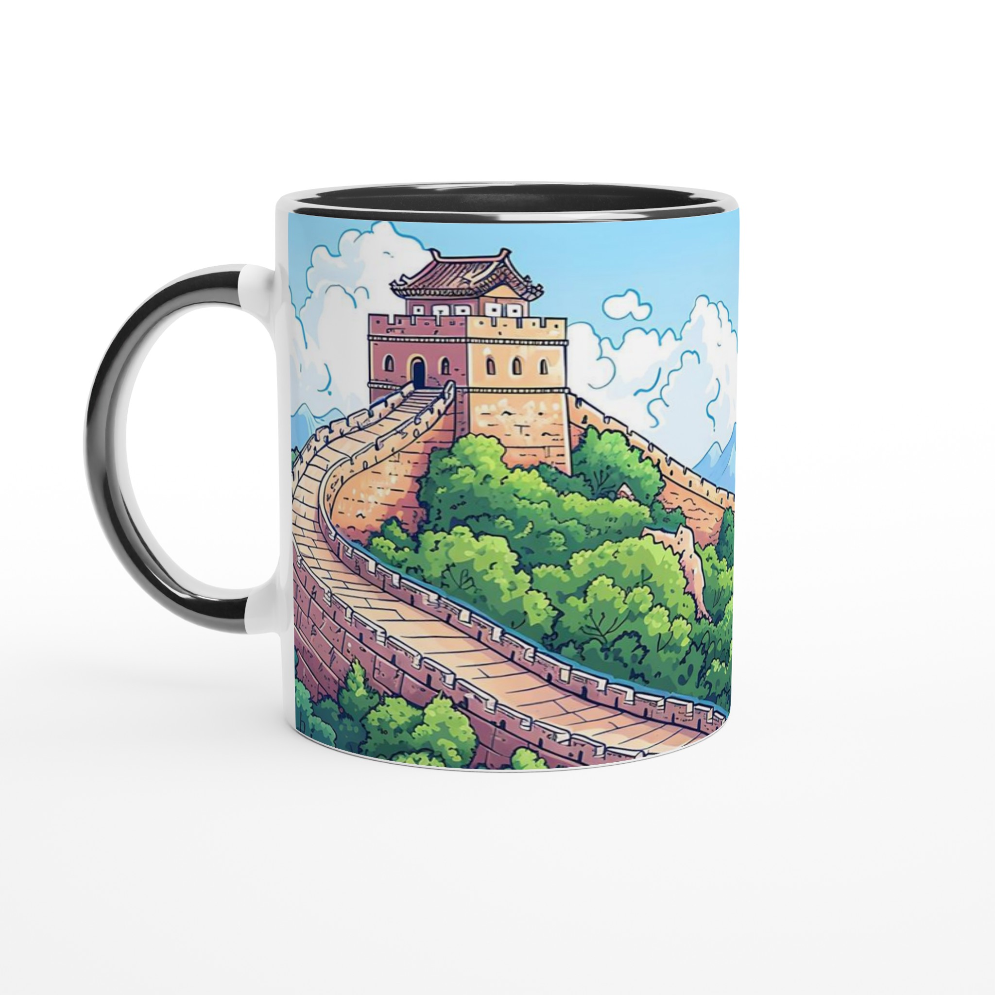 Storslagen Kinesisk Mur Muggen – Färgstark Kinesisk Vägdesign i 11 oz Keramik 7 4919437f-62e2-40c4-8b40-b107d318f521