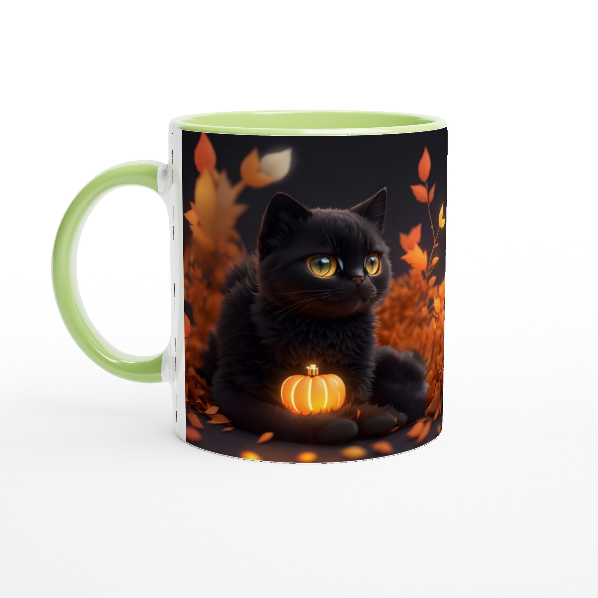 Mystisk Svart Katt Halloween Mugg – Perfekt för Höstens Mys, Välj Din Färg! 3 4941e94f-e127-49dd-8722-7b598abb3072