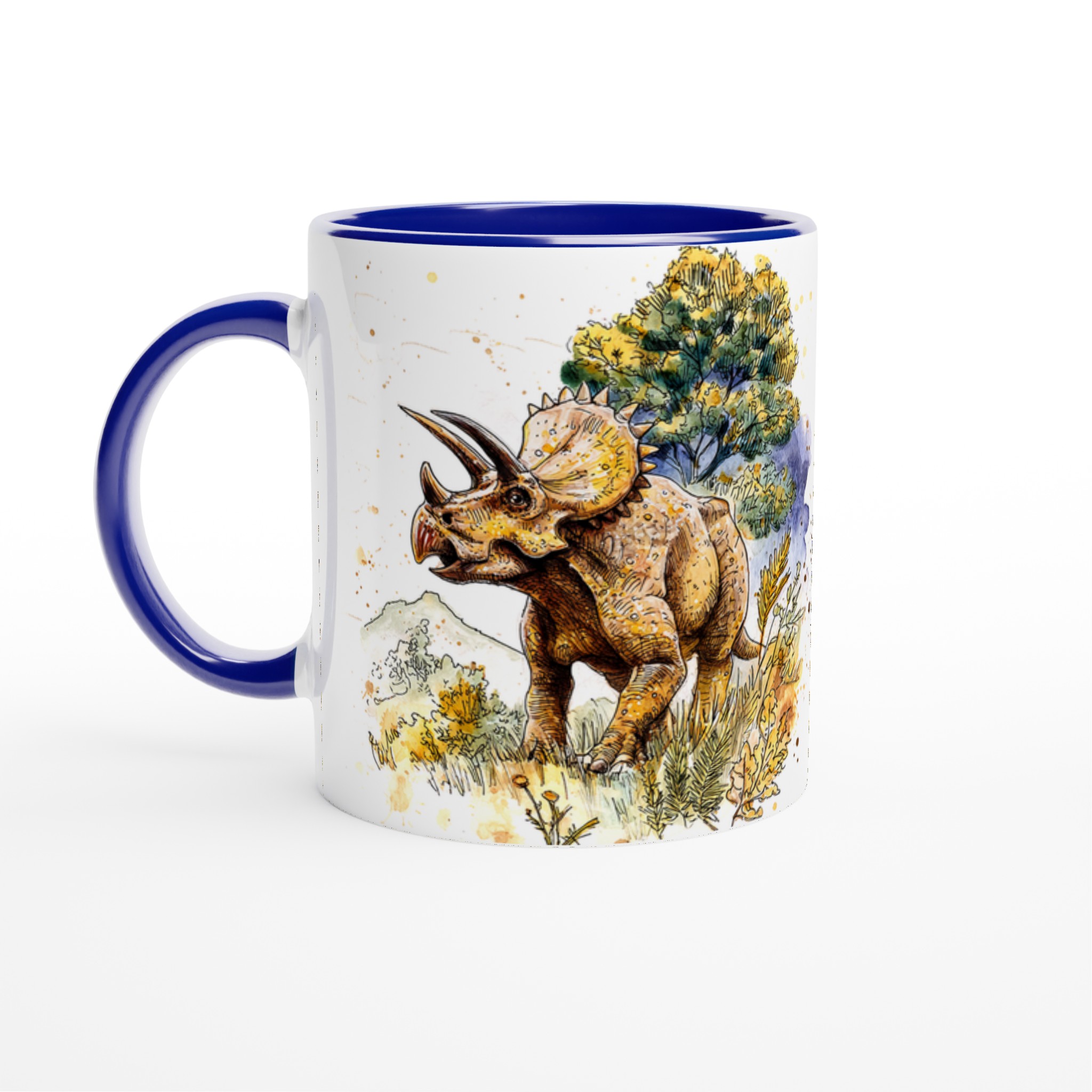 Triceratops Akvarellmugg – Historiska Varelser i Levande Färger, Välj din Favoritmugg! 4 4982cdb7-204d-4fd1-8e75-cb6e9b4e6924