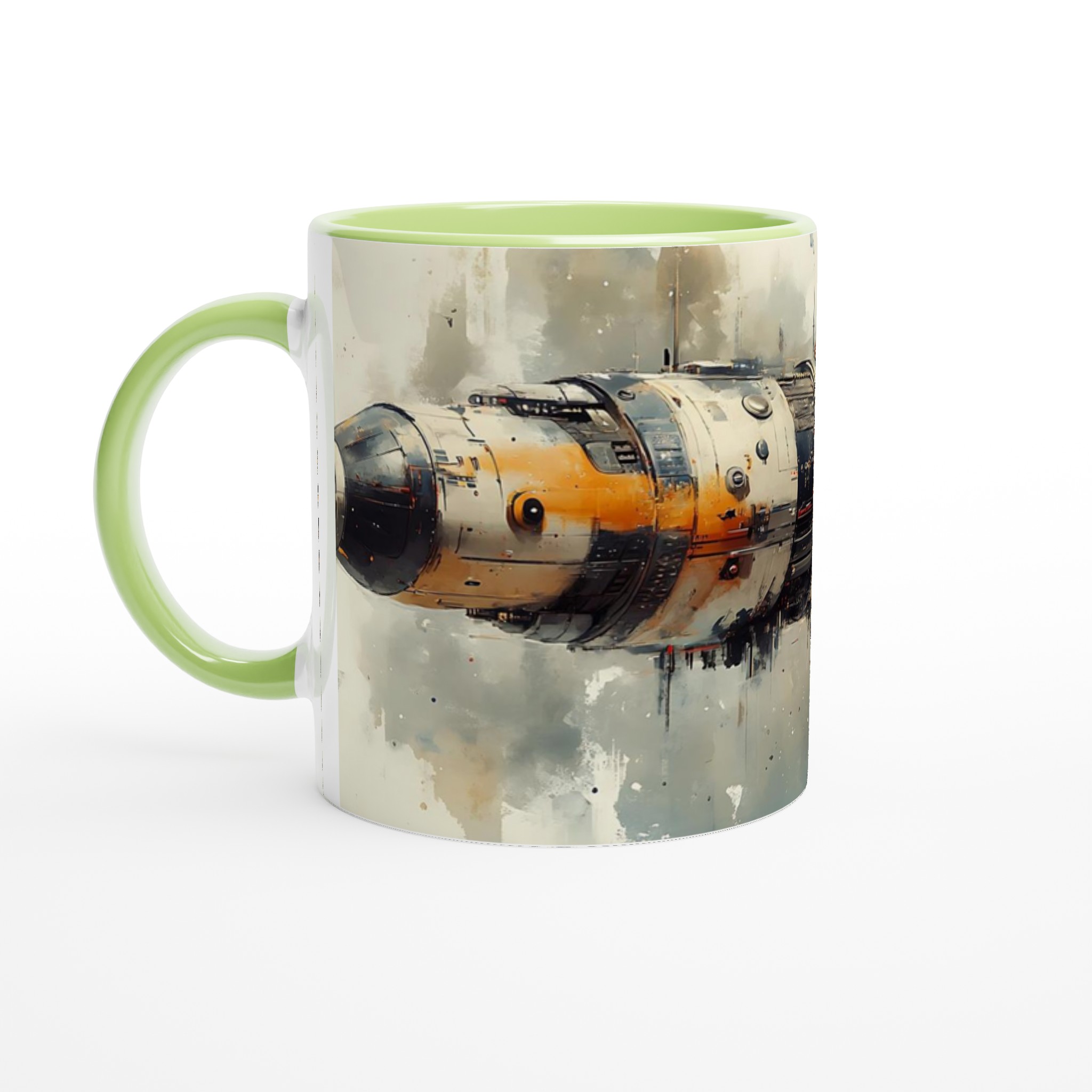 Space Voyage: Industriell Sci-Fi-Mugg i 11 oz Keramik – Välj Din Färg! 6 498a36f9-6bf4-4667-87c3-2db6b589b3d1