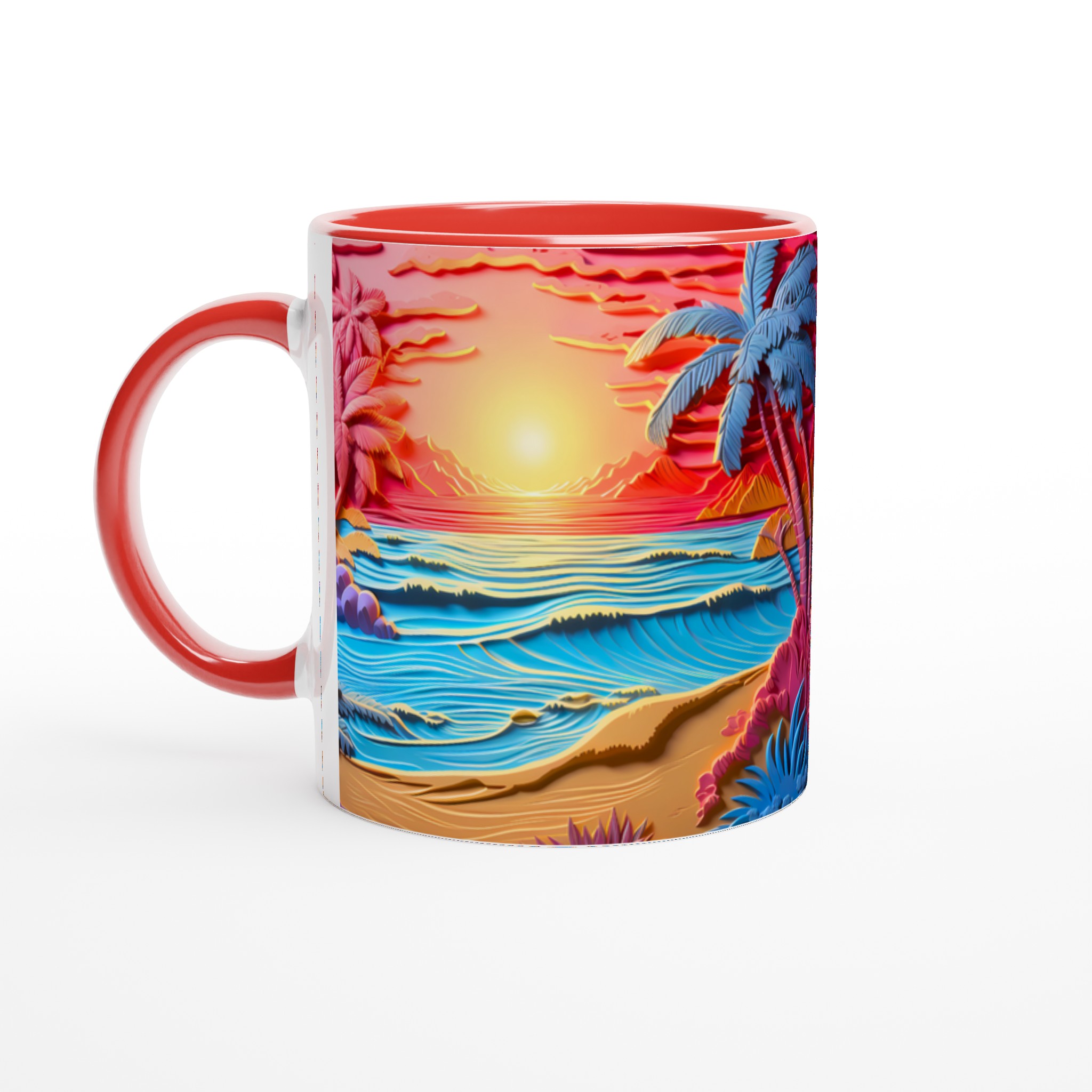 Tropisk Drömsolnedgång Mugg – 11 oz Keramikmugg i Levande Färger 2 499028ca-3394-4470-87f2-cfcd066dccfd