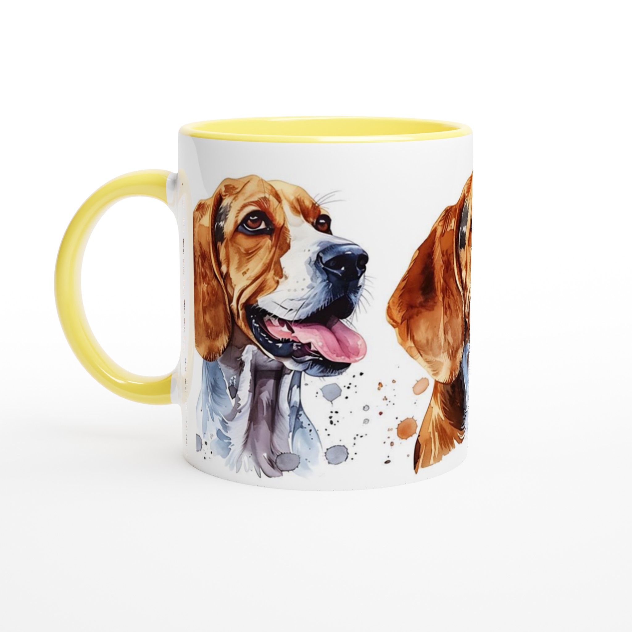 Vår Vattenglas Keramikmugg - Charmiga Beagle Valpar i Akvarell, 11 oz 3 4992086b-3f34-4a9a-bae6-d12e1e86d1ea
