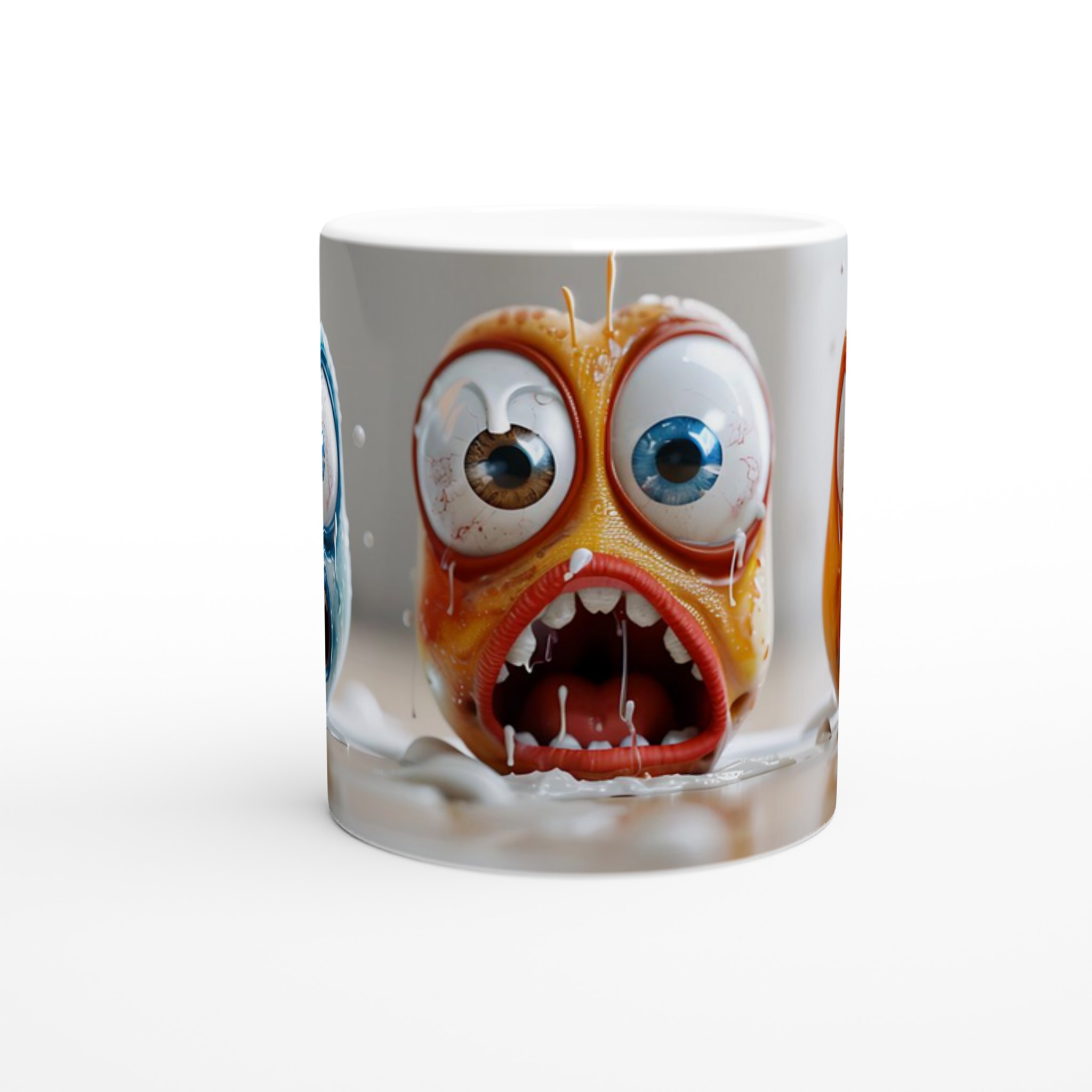 Skrikande Monster Mugg – Uttrycksfull Keramik för din Favoritdryck, Välj Bland Flera Färger! 8 49979682-6089-498a-b9a6-d8da961b05ab