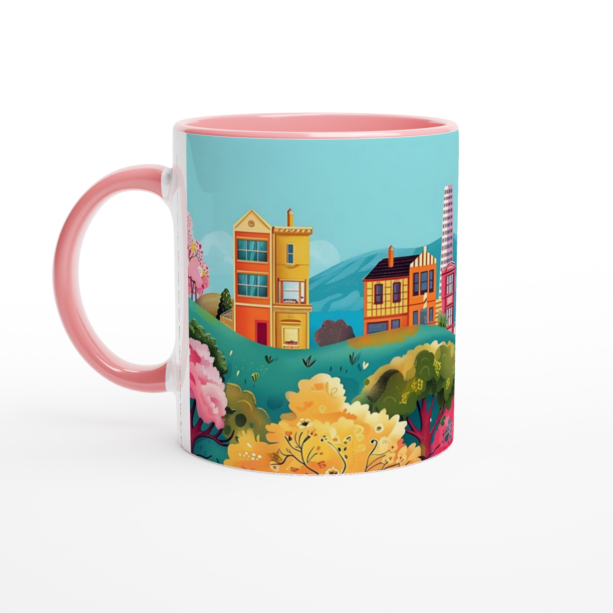 San Francisco Charm Mugg – Färgstark Keramikmugg med Stadssiluett och Lekfull Design, Välj din favoritfärg! 6 499ccf3a-96a1-4509-b5e7-211e3b2faa38