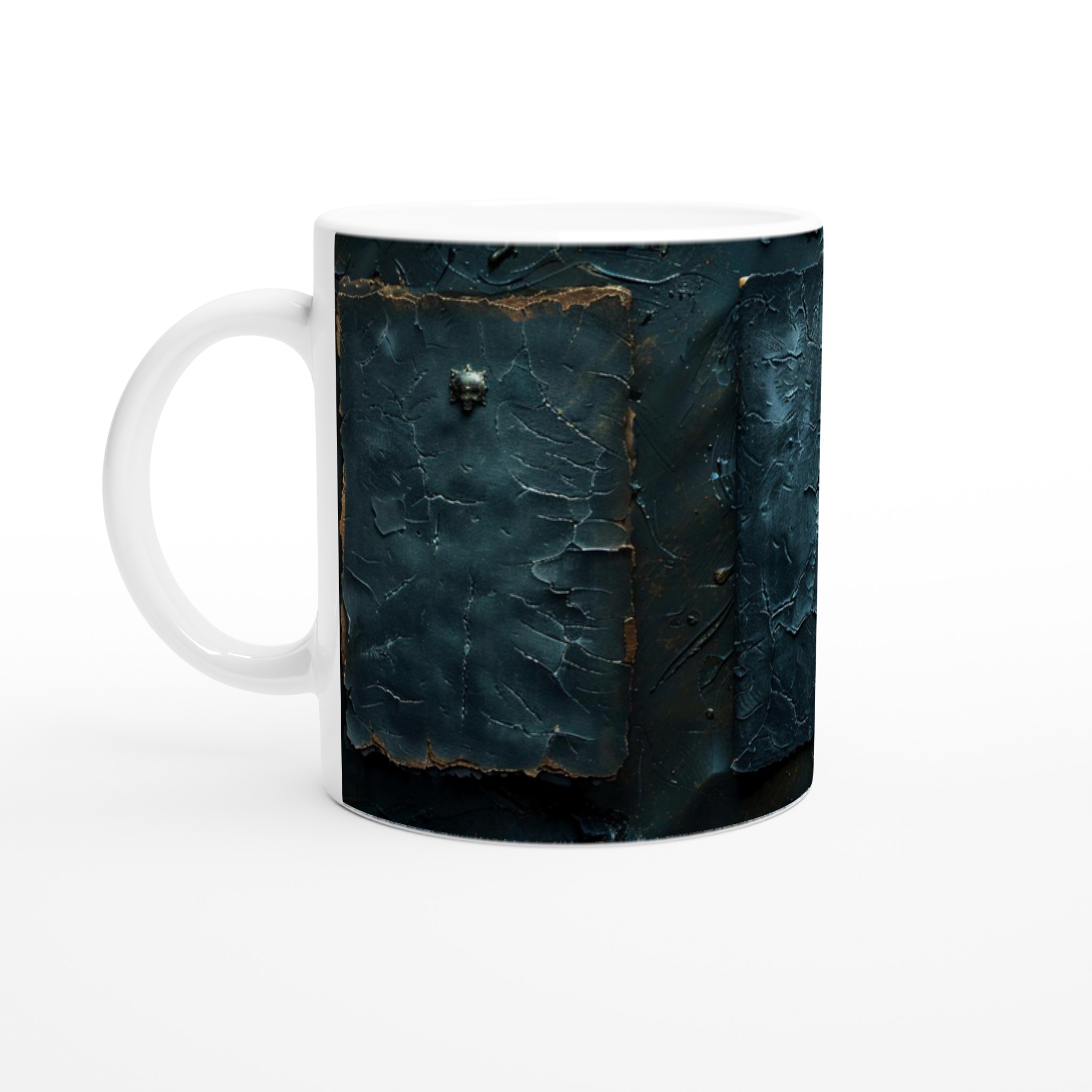 Mystisk 11oz Keramisk Mugg – Mörk Konst och Gulddetaljer 1 49e262fb-ecce-4e93-888f-1bf7483a6a63