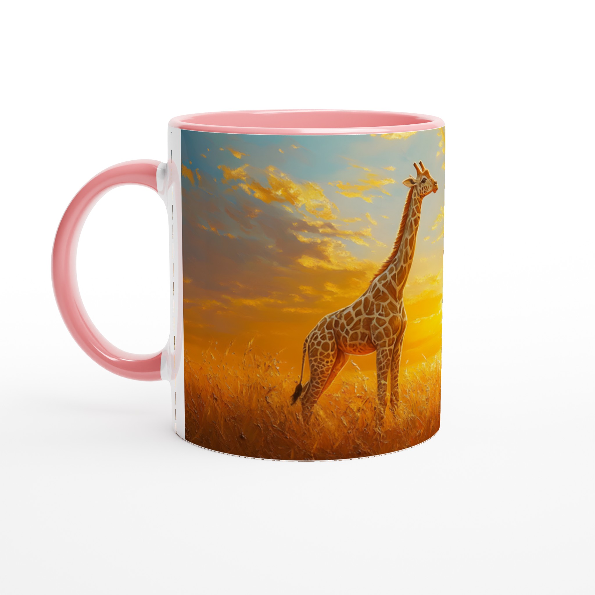 Giraff i Solnedgång – 11oz Keramikmugg, Välj Din Färg! 6 49e6f548-d53e-4031-ba20-596c47148883