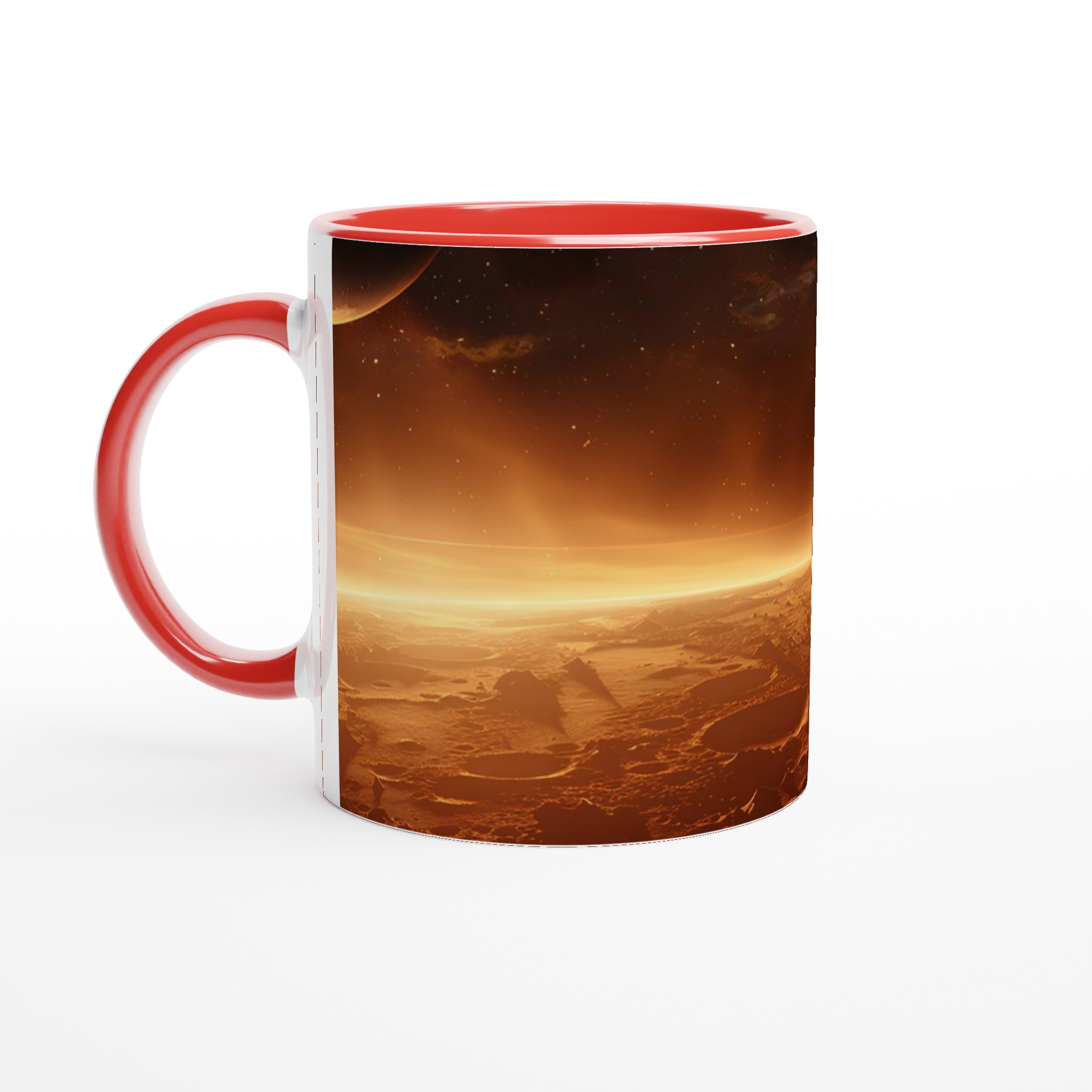 Kosmisk Gryning: Planetariskt Landskap Keramikmugg - 11oz, Välj Din Färg! 2 4a06723f-d312-42fc-9adc-031cb88519d9