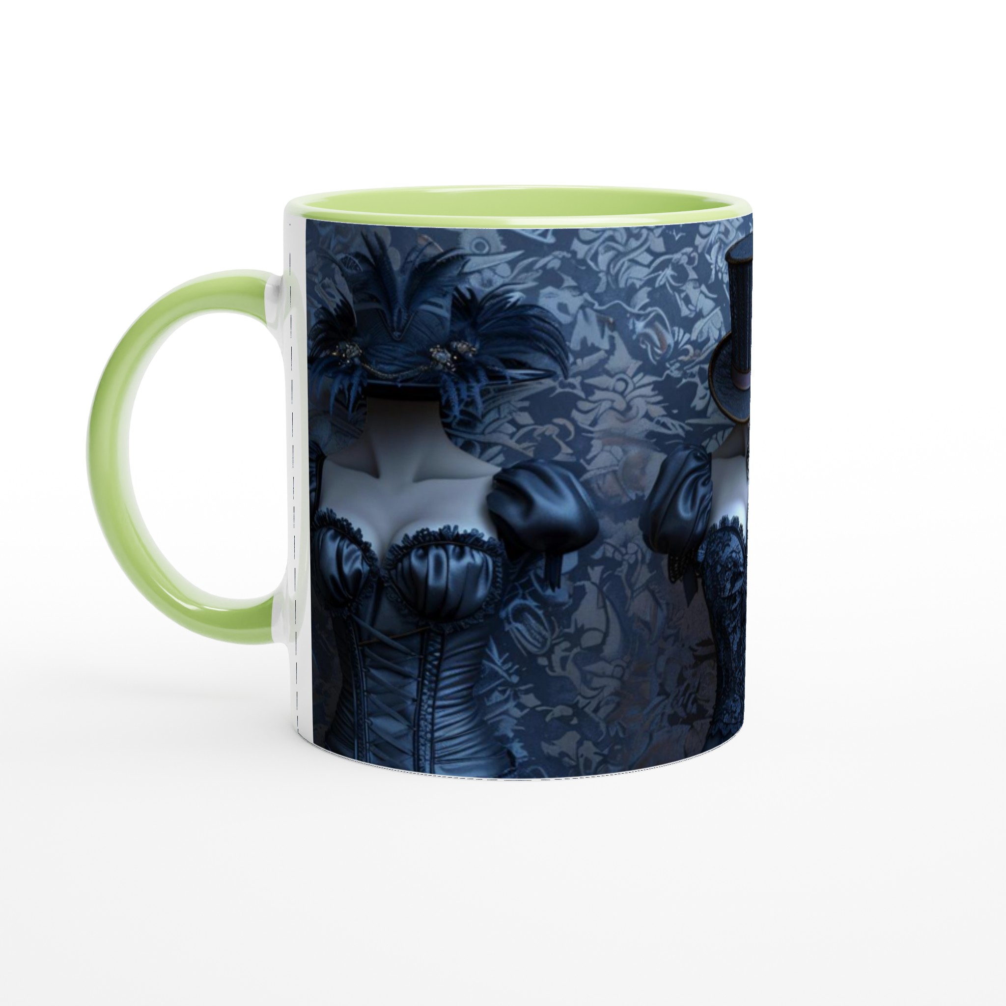 Vit 11oz keramisk mugg med gotiskt mystikmotiv – välj bland sju eleganta färger 3 4a2f87c9-f5f1-485d-8052-fc1099c72d1a