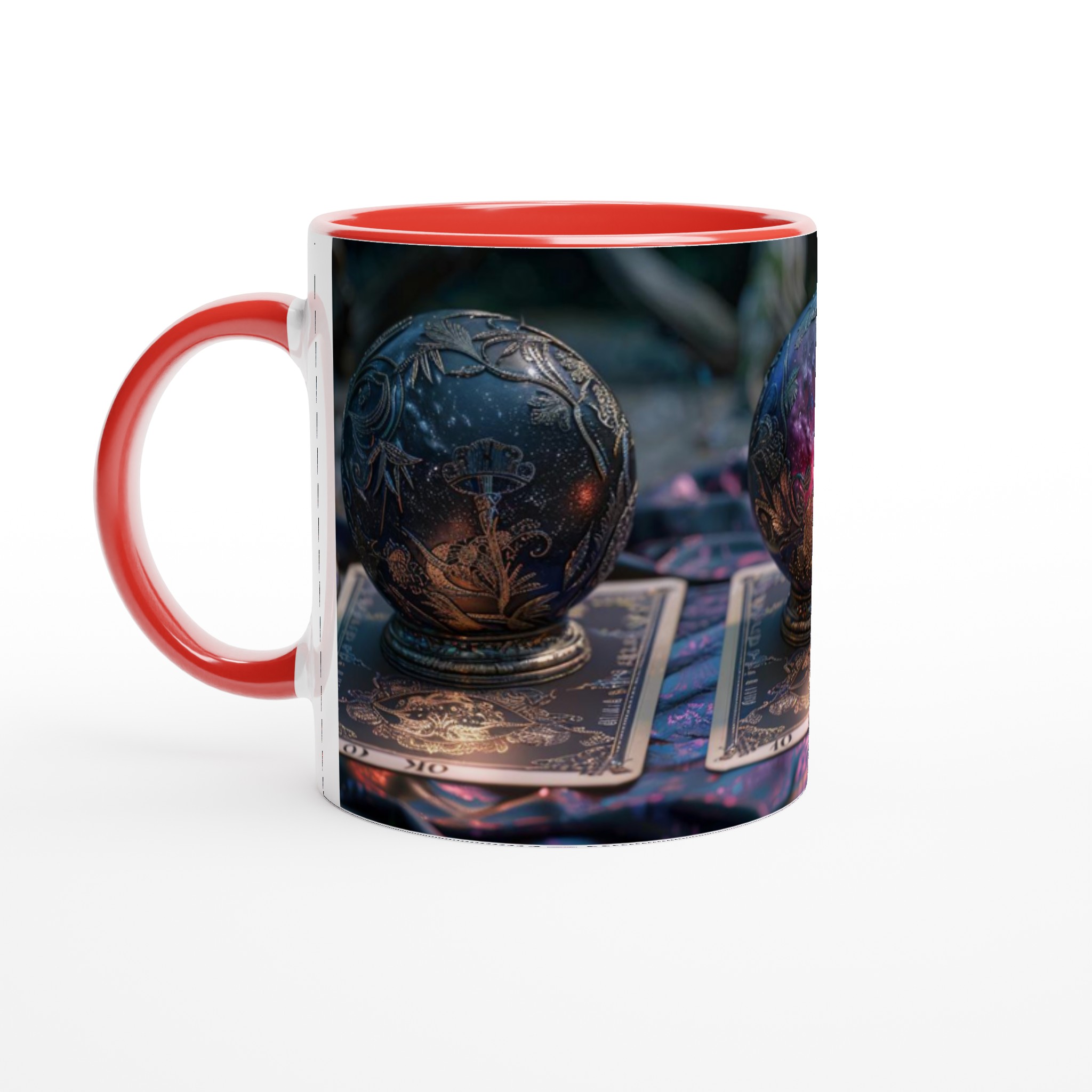 Mystisk Kristallkula Keramikmugg - Kosmisk Design med Tarotinspirerade Detaljer 2 4a72d54c-df20-4ce6-91c7-d0e9708b4df3
