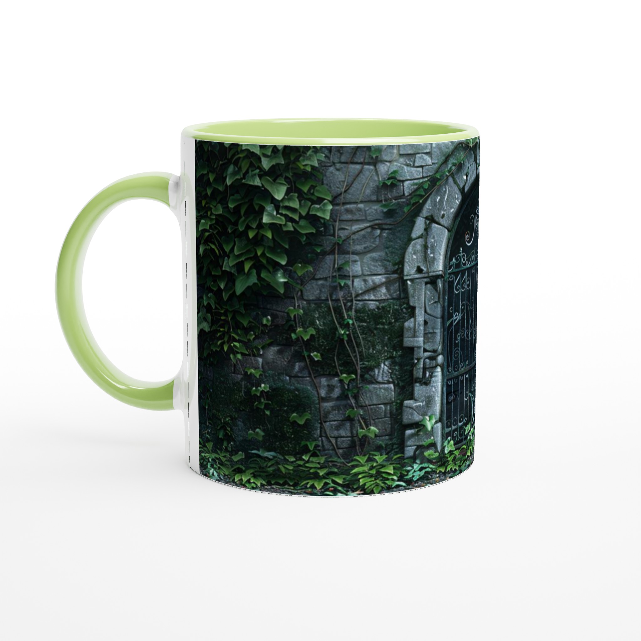 Mystisk Grind Keramikmugg - Skogsgrön Ivy Design, 11oz Favorit i Flera Färger 3 4ab6e718-9f02-4b6f-a28c-6703c3084912