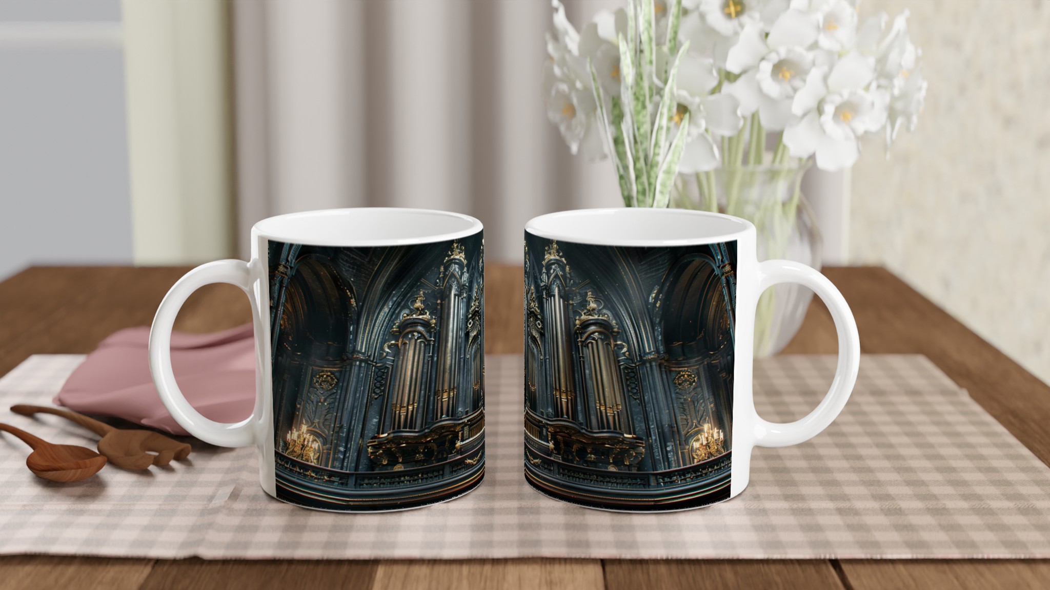 Barockorgel Design Kaffemugg - Lyxig Keramisk Mugg 11oz 10 4afcfcb0-5979-44a6-af70-7a5085466f27