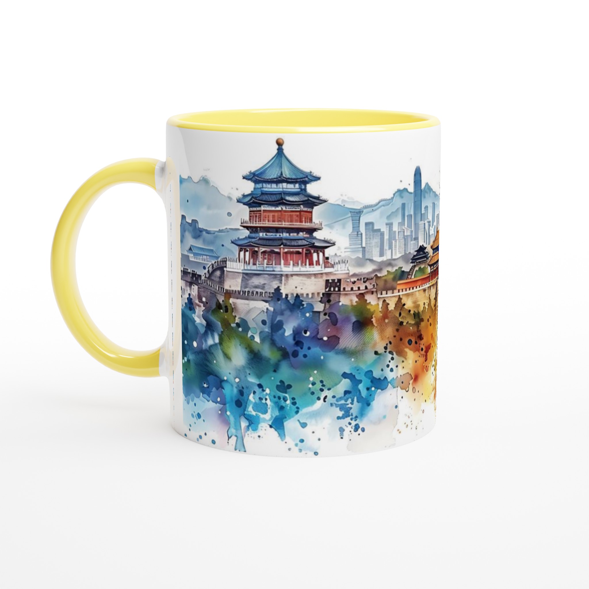 Asiatisk Vattenfärg: 11oz Keramisk Mugg – Konstnärligt Tryck & Färgval 5 4b50ce11-a89f-4d48-99ea-42af44e1521d
