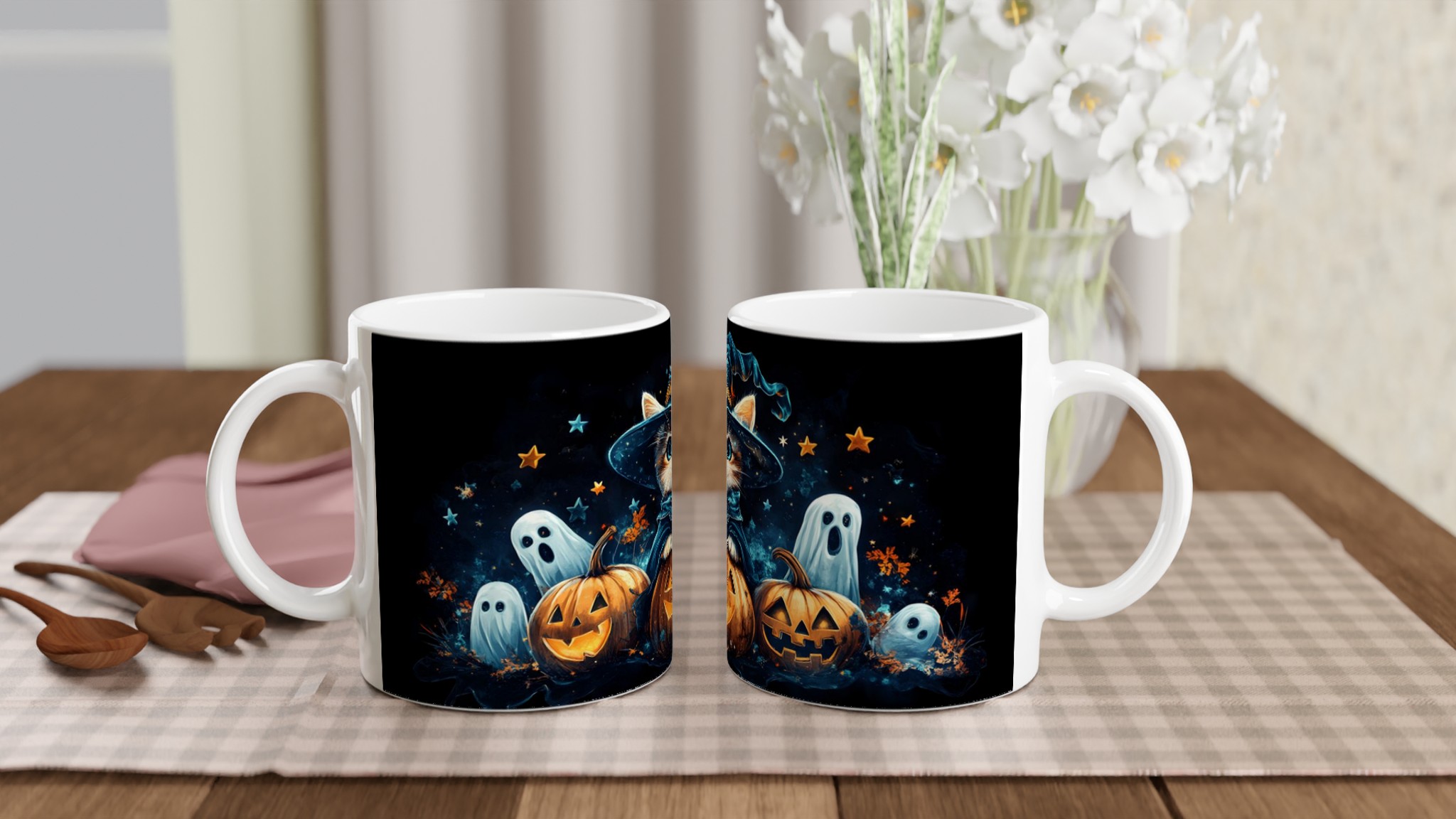 Förtrollande Halloween Mugg: Söt Häxkatt & Spöken – Perfekt för Mysiga Stunder & Skrämmande Kul! 10 4b659fc5-83b5-42a9-93f2-17e40b8713c9