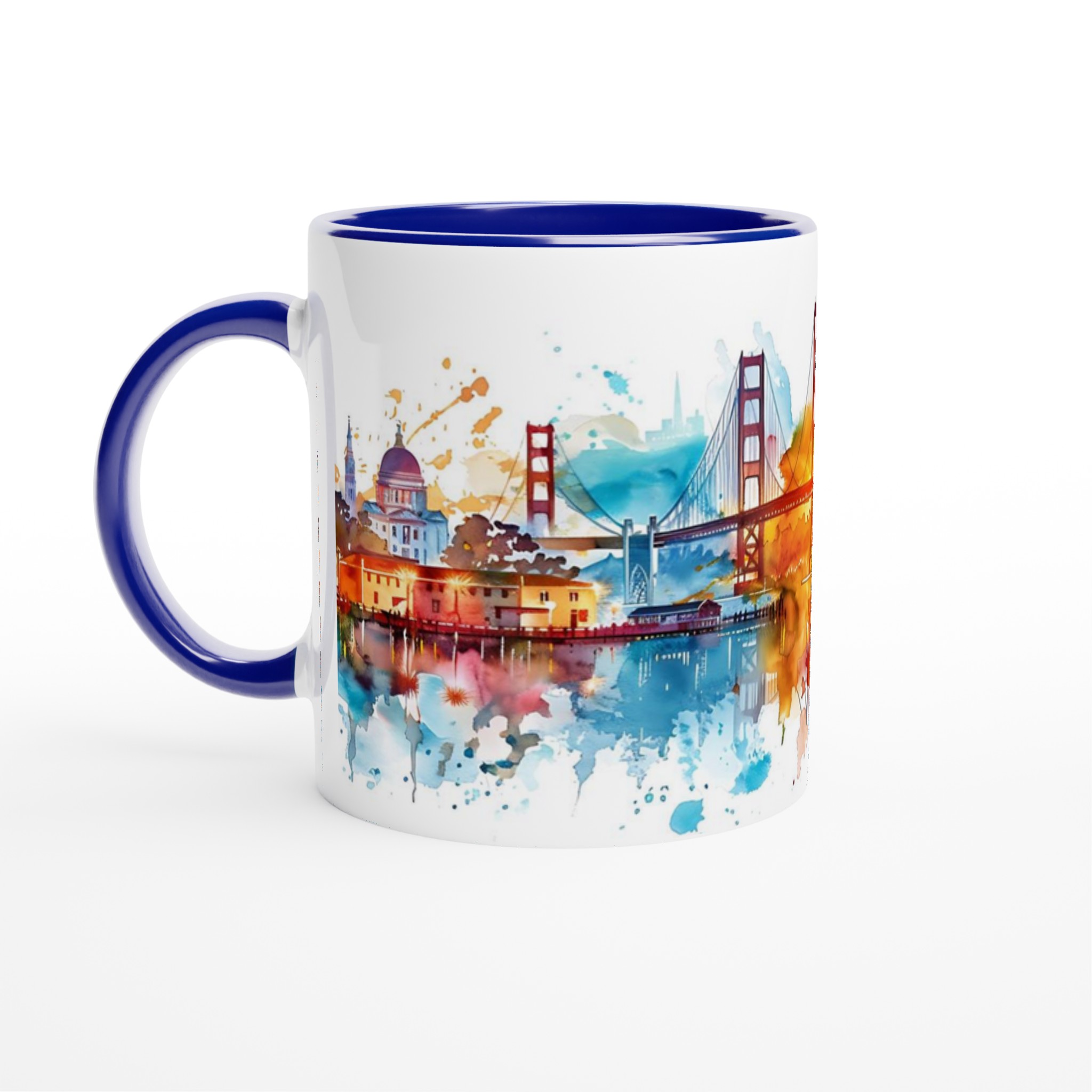 San Francisco Akvarell Kaffemugg – Färgstark Stadsbild, 11 oz Keramikmugg 4 4b970e94-4e02-432b-94f2-daade0414801