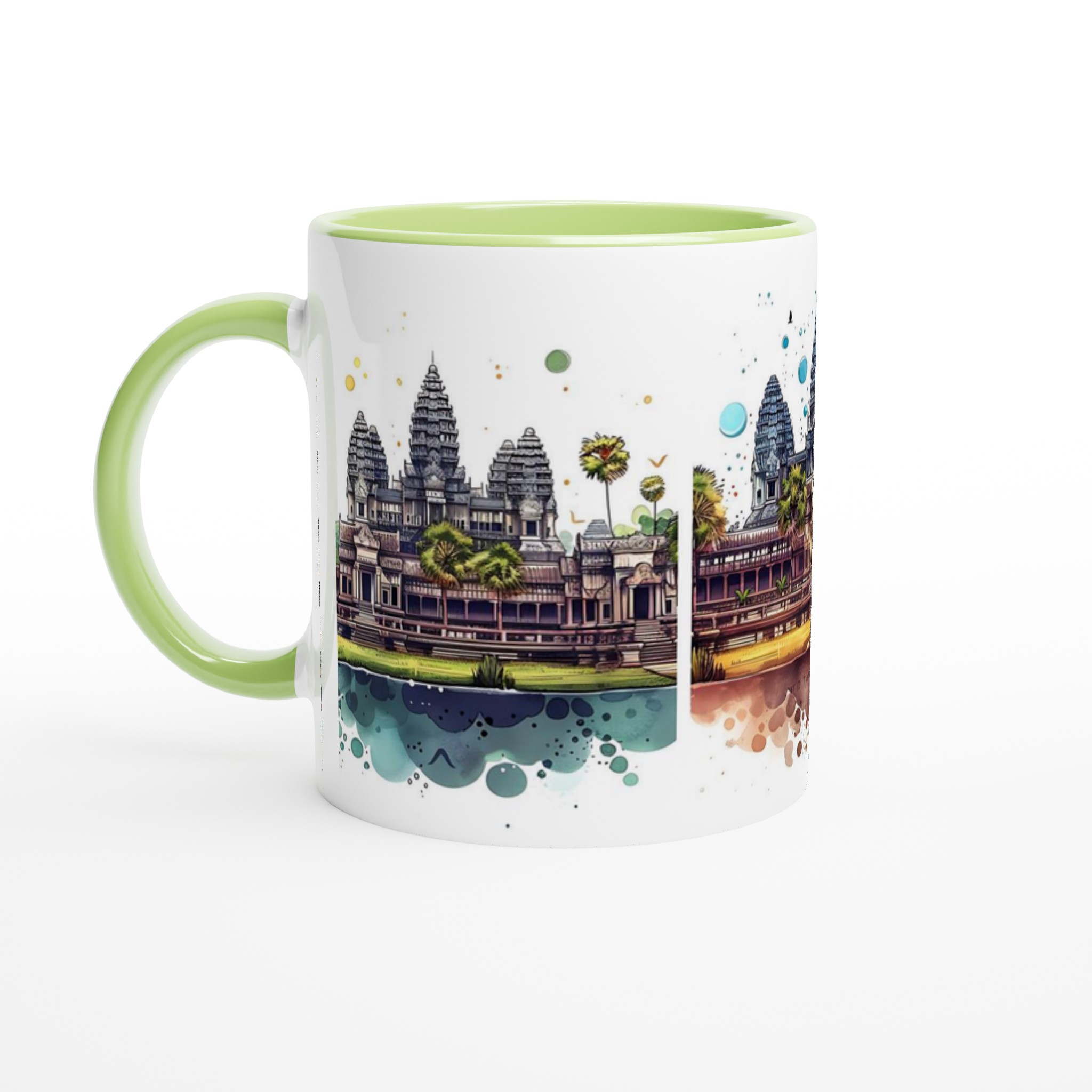 Angkor Wat Akvarell Mugg - Välj din färg, 11oz Keramikmugg för kaffeälskare & resenärer 3 4bb0382b-06de-4aba-8b8c-f1137c927bdb