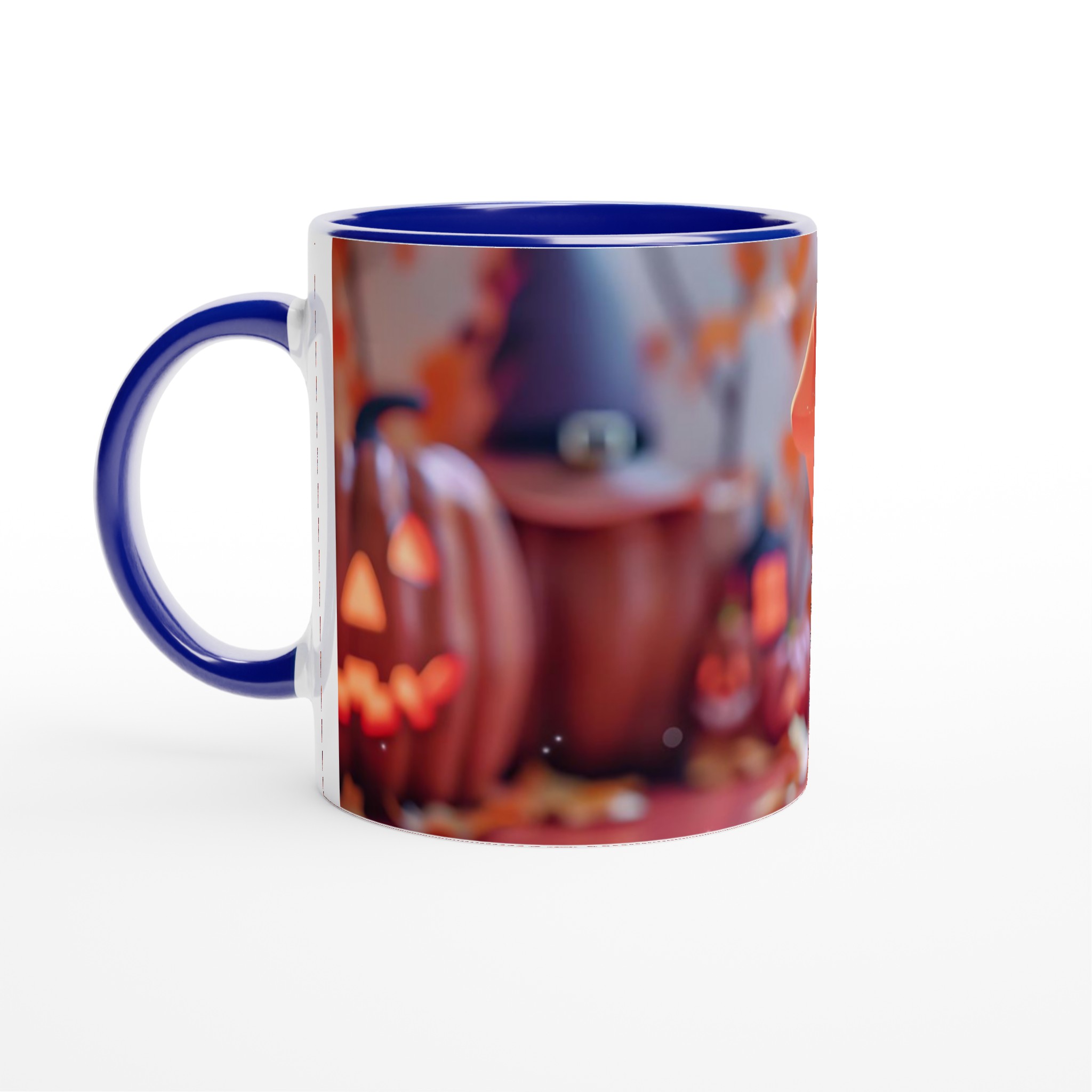 Söt Halloween-mugg: Häxbarn & Pumpa – Välj din färg, 11 oz keramikmugg 4 4be09938-6d98-46a9-96c2-a96c825b029f
