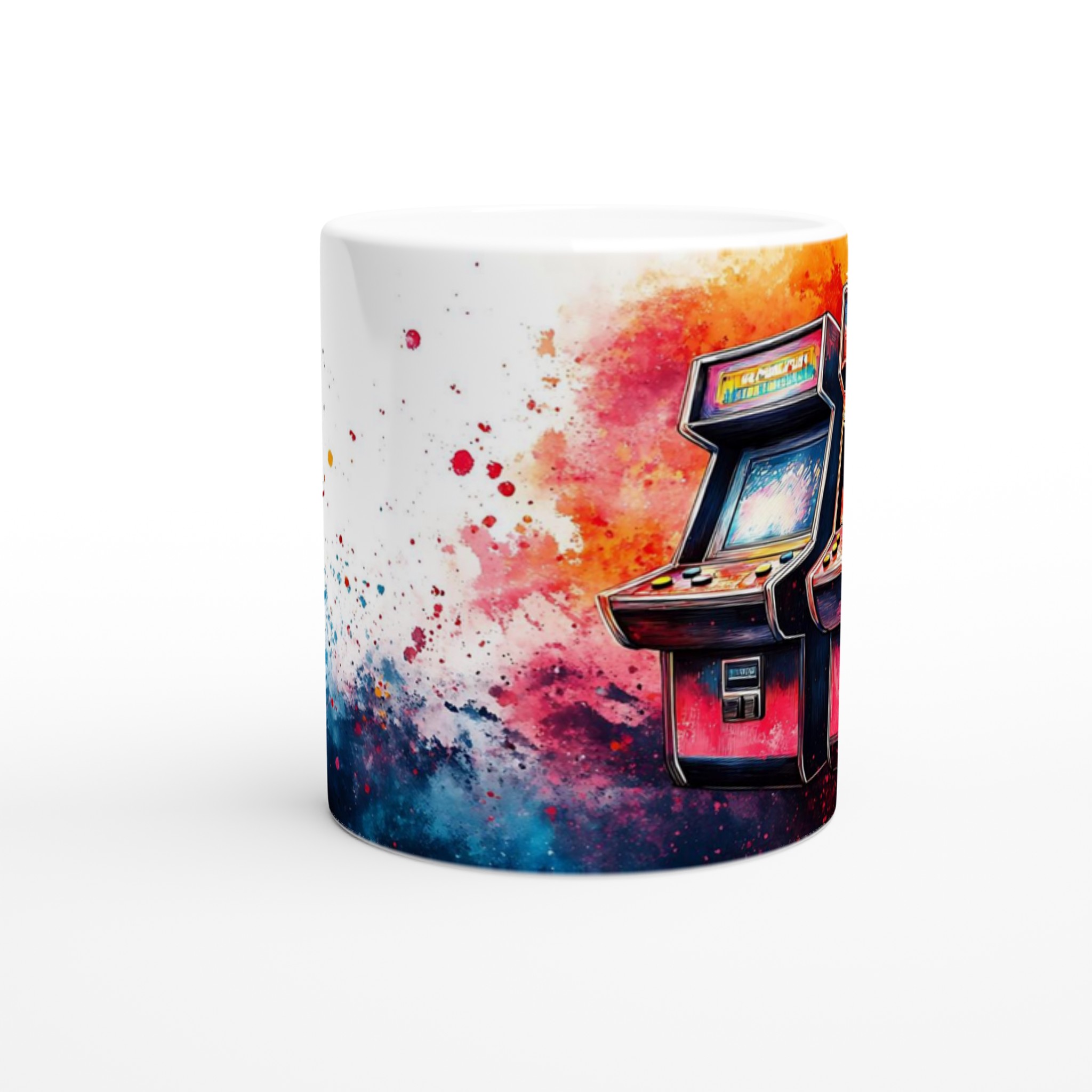 Retro Arcade Konst Mugg - Livfull Keramikmugg för Spelälskare, Välj din Färg! 8 4bf09f94-b490-478f-b5bf-39fac47ca27b