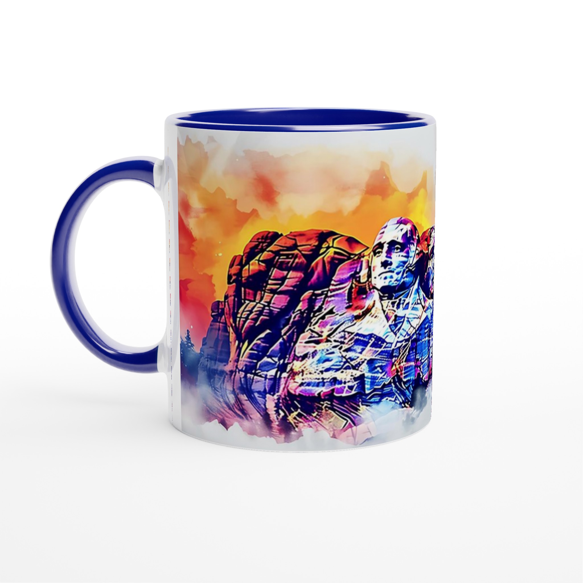 Mount Rushmore Pop Art Mugg – Livfull Design, Välj Din Favoritfärg! 4 4c7fcfdb-abb8-4138-8ca0-ef808f332e4b