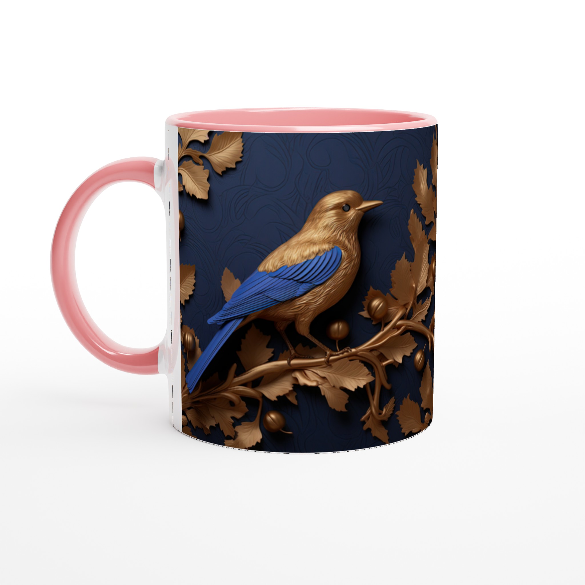 Lyxig 11oz Keramisk Mugg med Guldfågelmotiv – Finns i 7 Eleganta Färger 6 4d329099-cfb7-4fcd-829a-ef979bfa70b0