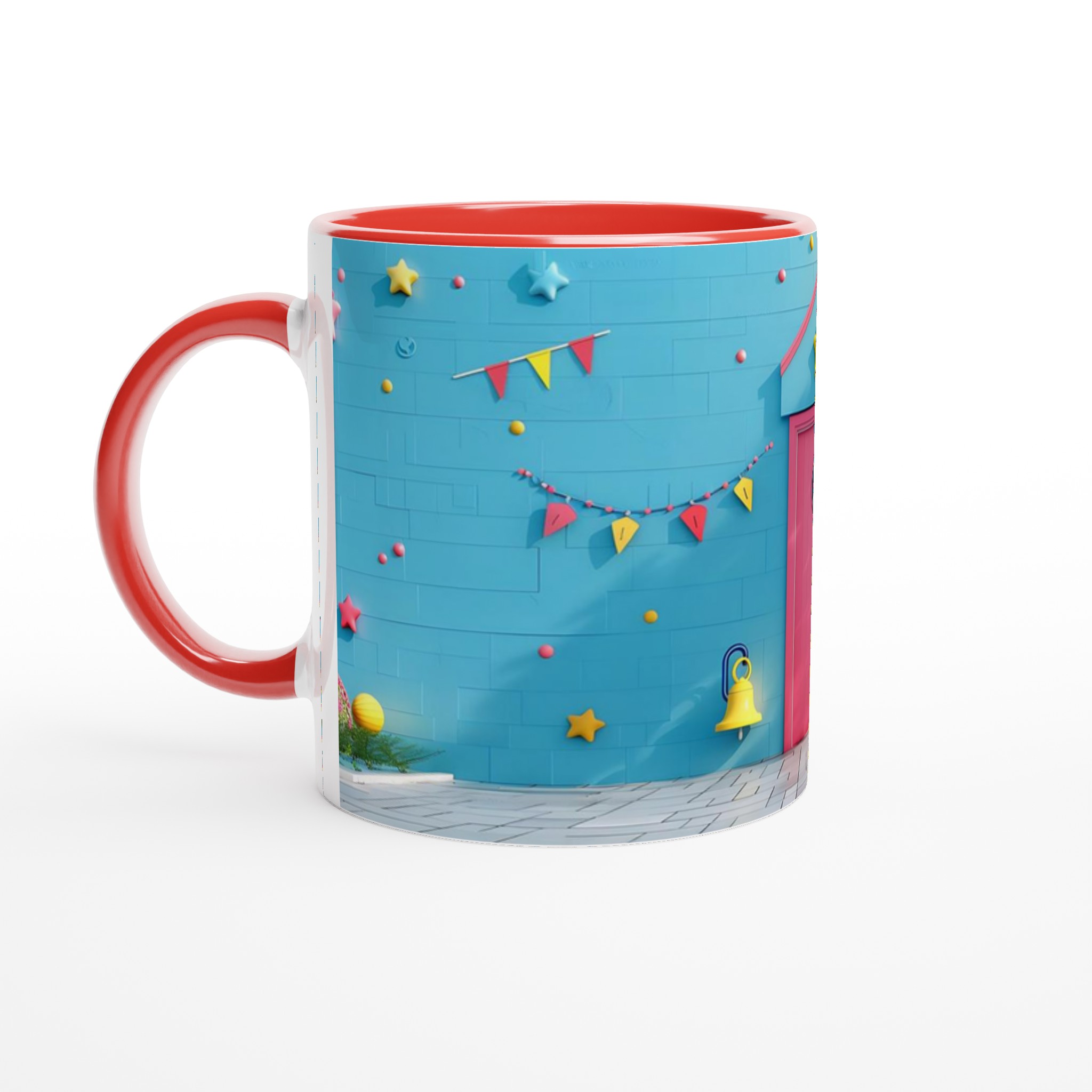 Lekfull Keramikmugg 11oz – Färgglad Barnrumsdesign för Kaffe, Te & Presenter, Välj Bland 7 Härliga Färger! 2 4d382d55-08f8-4c64-8c9d-590585706768