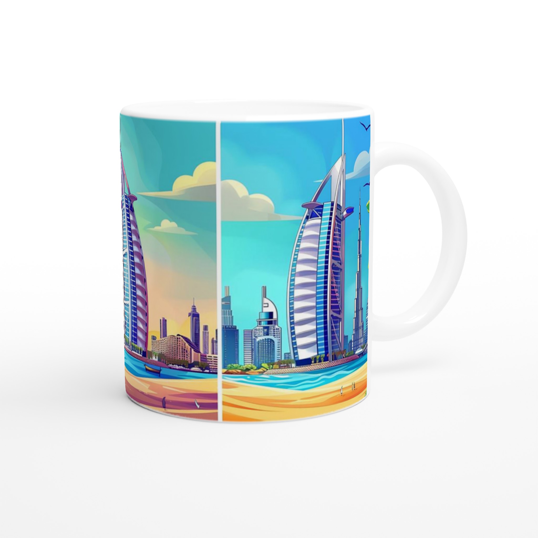 Dubai Sunset Magic: Unik 11oz Keramisk Mugg med Ikoniska Vyer – Välj Din Färg! 9 4d3a1a8e-6945-4c92-9a0e-0fb1fe3d1395