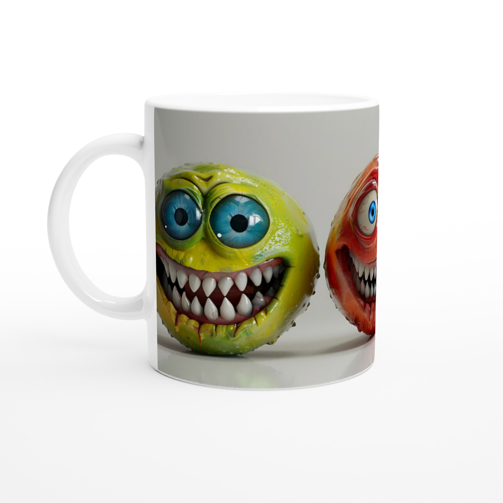Skräckinjagande Smil: 11oz Keramisk Mugg med Livfullt Monsteransikte – Välj din Färg! 1 4d5db95d-4b20-466d-9ca0-1a3f4b390f1b