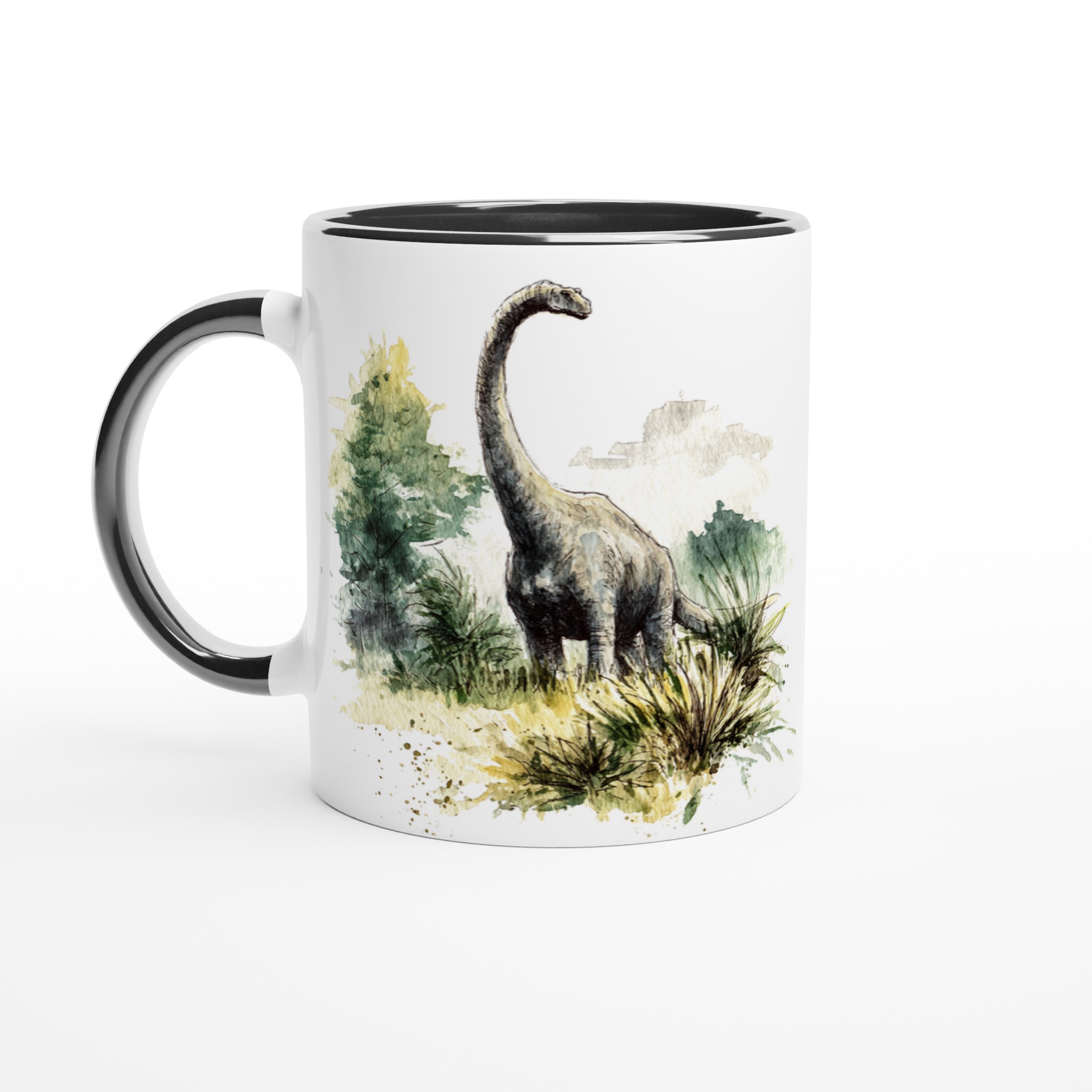 Förhistorisk Vattenfärg: Dinosaurie Mugg – Din 11oz Keramikmugg i Valfri Färg! 7 4d9b5ec3-e316-4688-ae28-b913c513e2f7