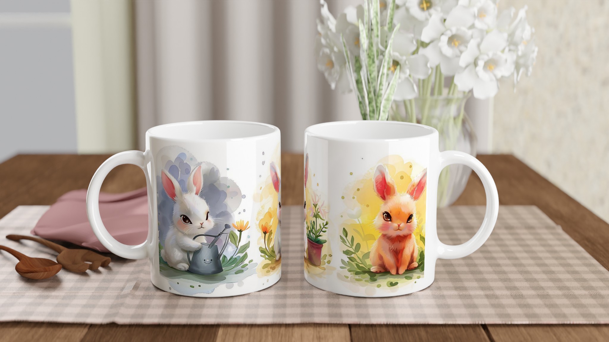 Söta Påskkaniner 11oz Keramisk Mugg – Lekfull Design för Våriga Drycker 10 4dc0e706-e4ea-4dda-96cd-a3686cf449bf