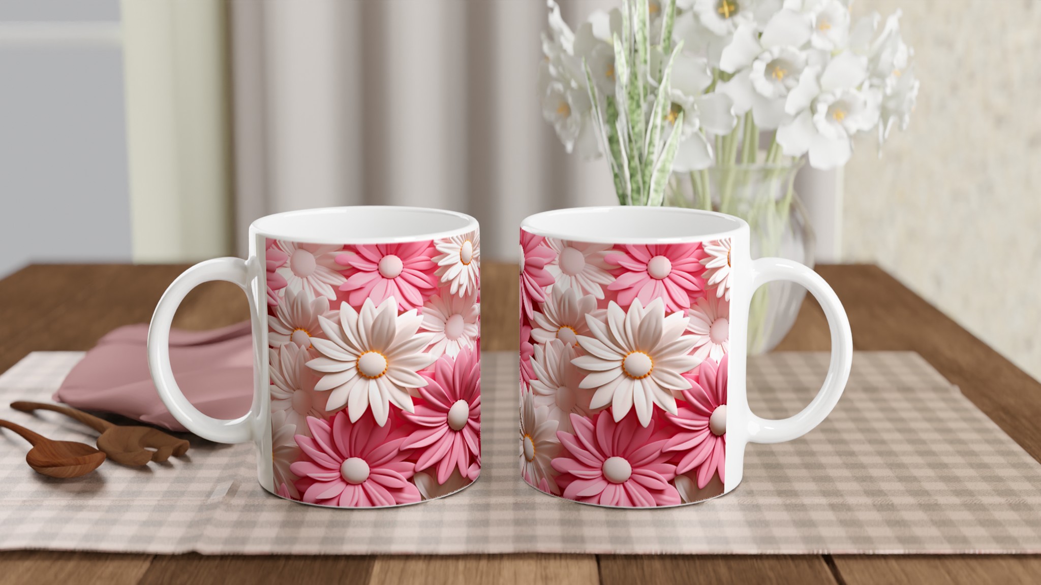 Blomstrande Daisy Kaffemugg – Charmig 11oz Keramikmugg i Romantiska Nyanser 10 4dfda225-9028-4b30-8095-335c7aff66d9