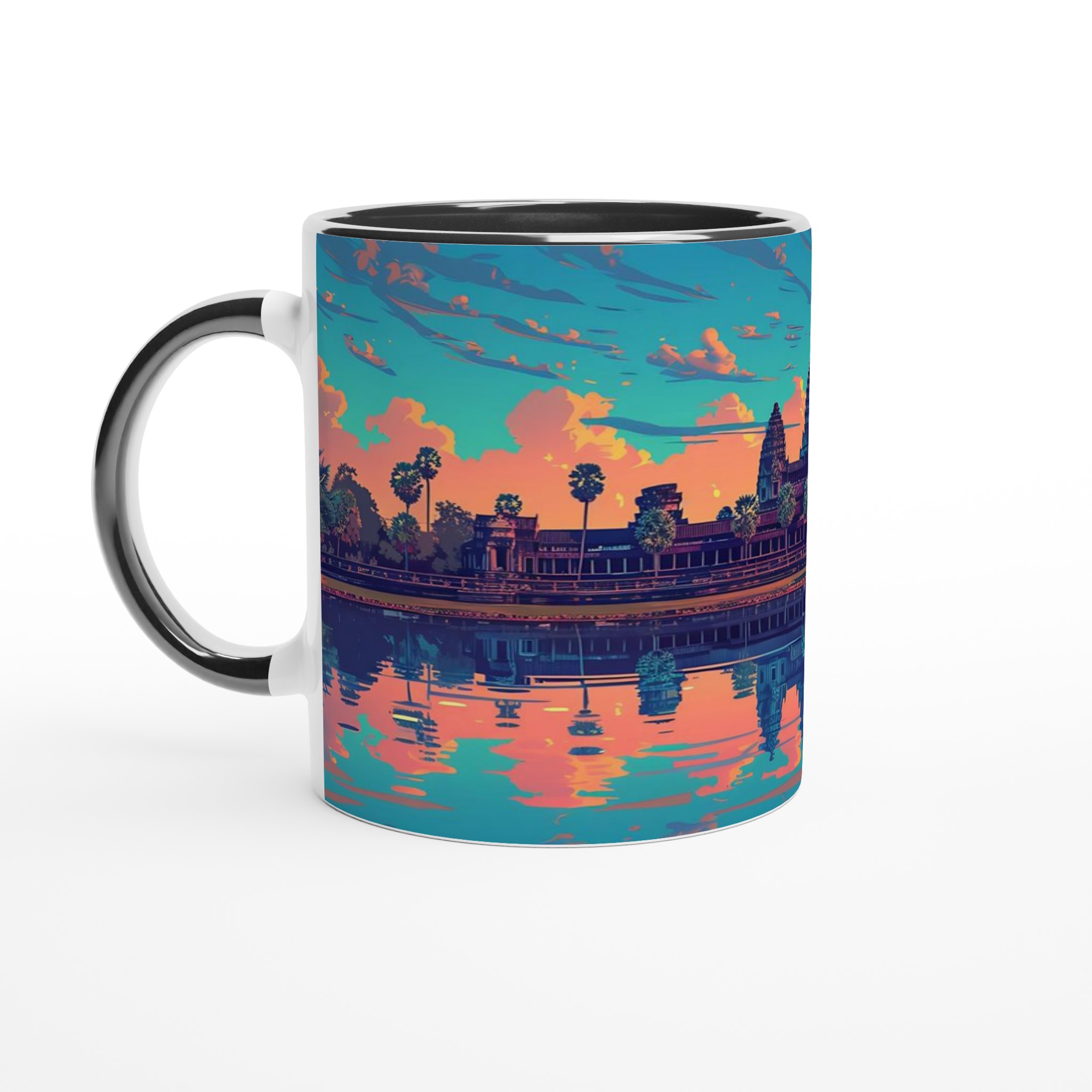 Angkor Wat Soluppgång Konstnärlig Mugg – Färgstark Keramikmugg 11oz 7 4e48c506-802f-4125-a778-31bbefc5616c