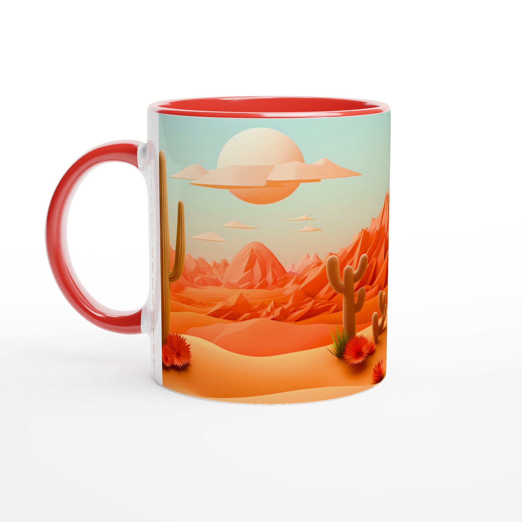 Ökenlandskap Keramikmugg - 11oz, Levande Design i Valfri Färg! 2 4e4cd177-e6cb-48df-8b8d-9db26d2255aa