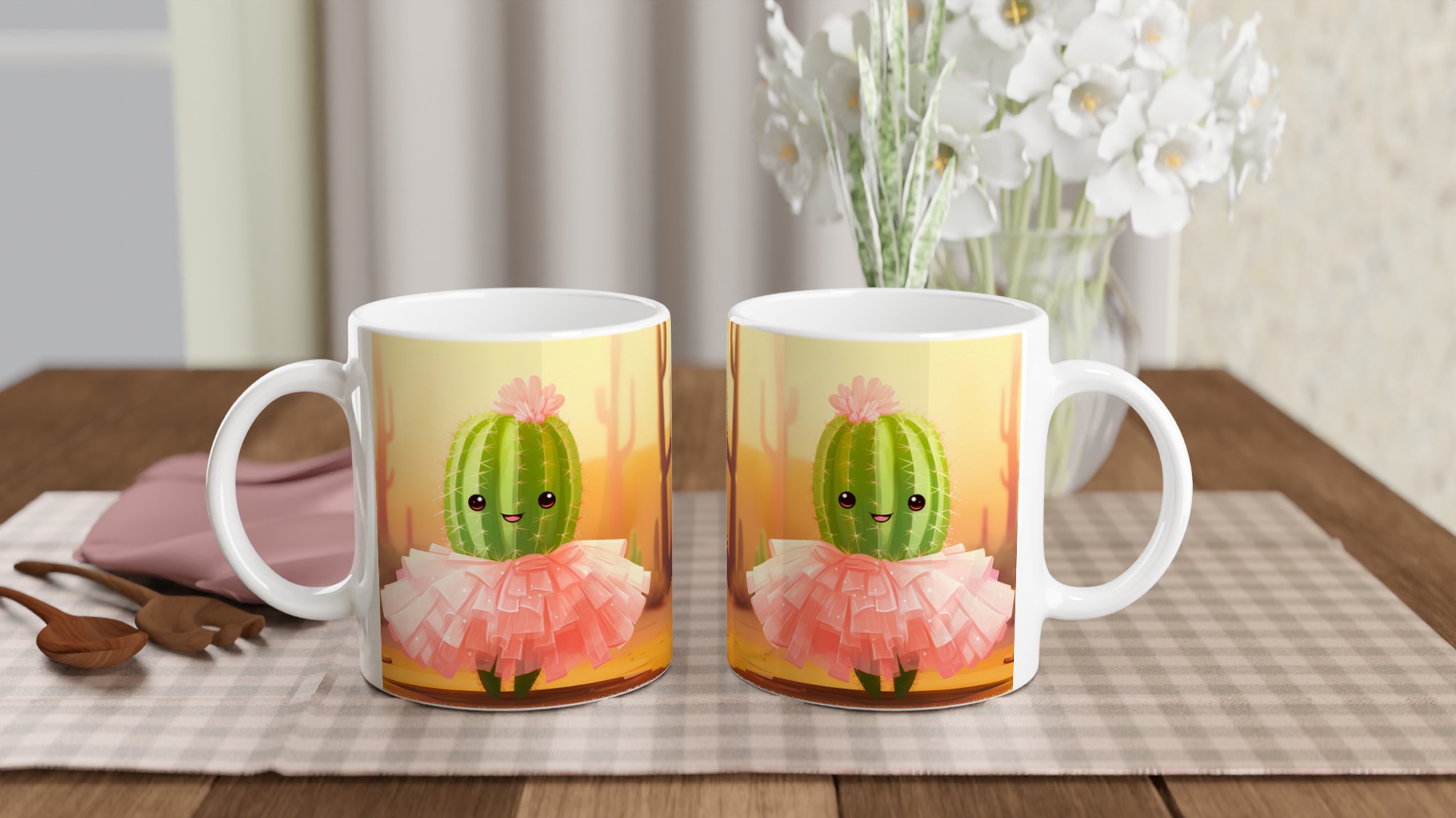 Söt Kaktus Ballerina Kaffemugg – Förtjusande Kawaii Keramikmugg i ditt val av 7 färger 10 4e7a81a0-ee48-4b4a-8bb0-81cf2a2e1b33