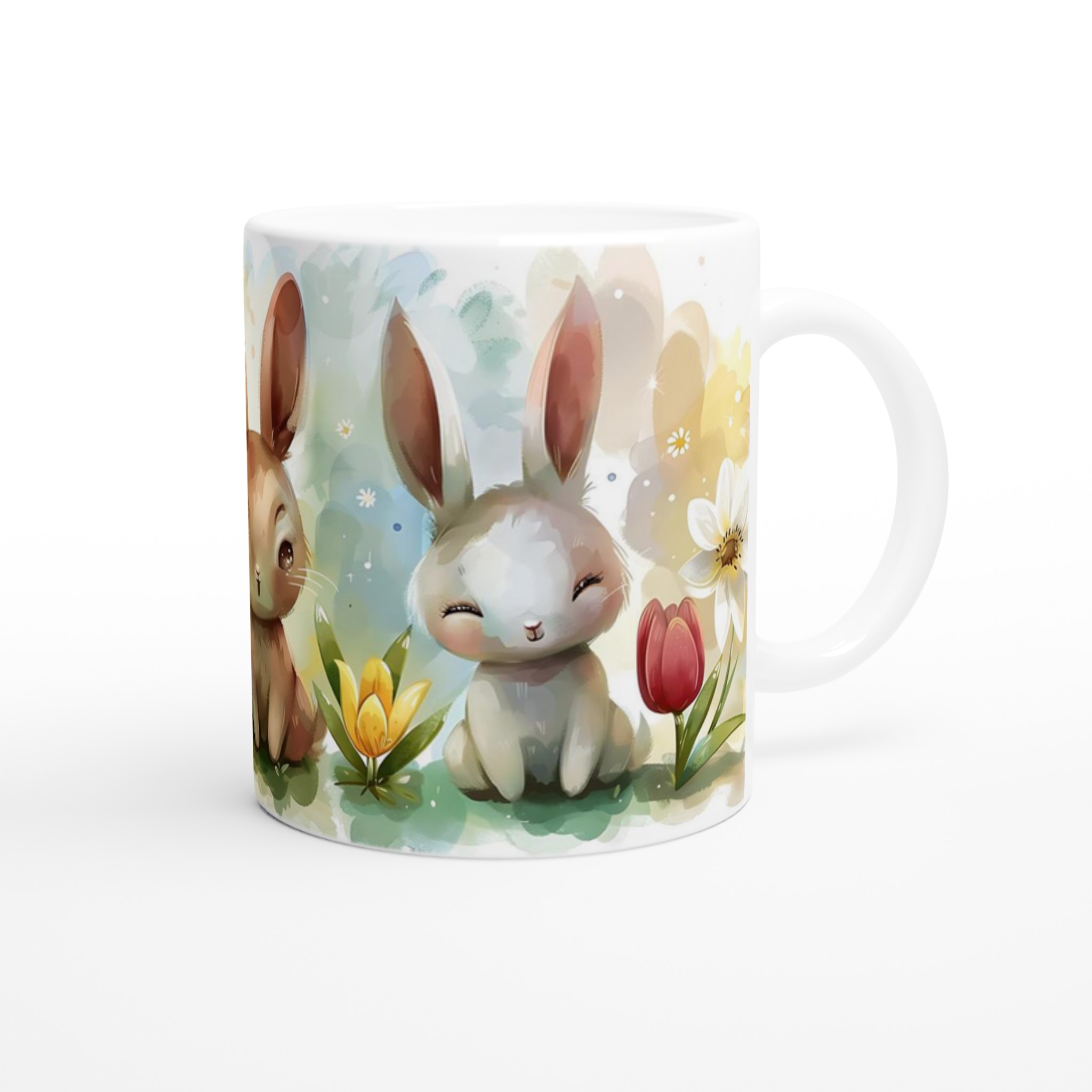 Påskharar & Vårblommor Keramisk Mugg – Charmig 11oz Present i Åtta Färger 9 4efae339-552c-47f3-90e1-51429990d6a6