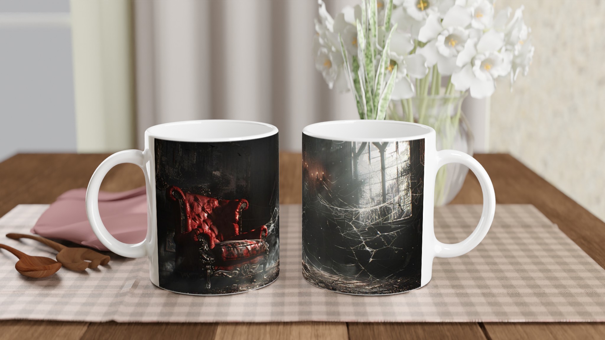 Mystisk Gotisk Salong Mugg – 11oz Keramisk Kaffemugg i ditt val av 7 hemsökta färger 11 4f0498e8-2586-4759-b03a-9e7661aafb76