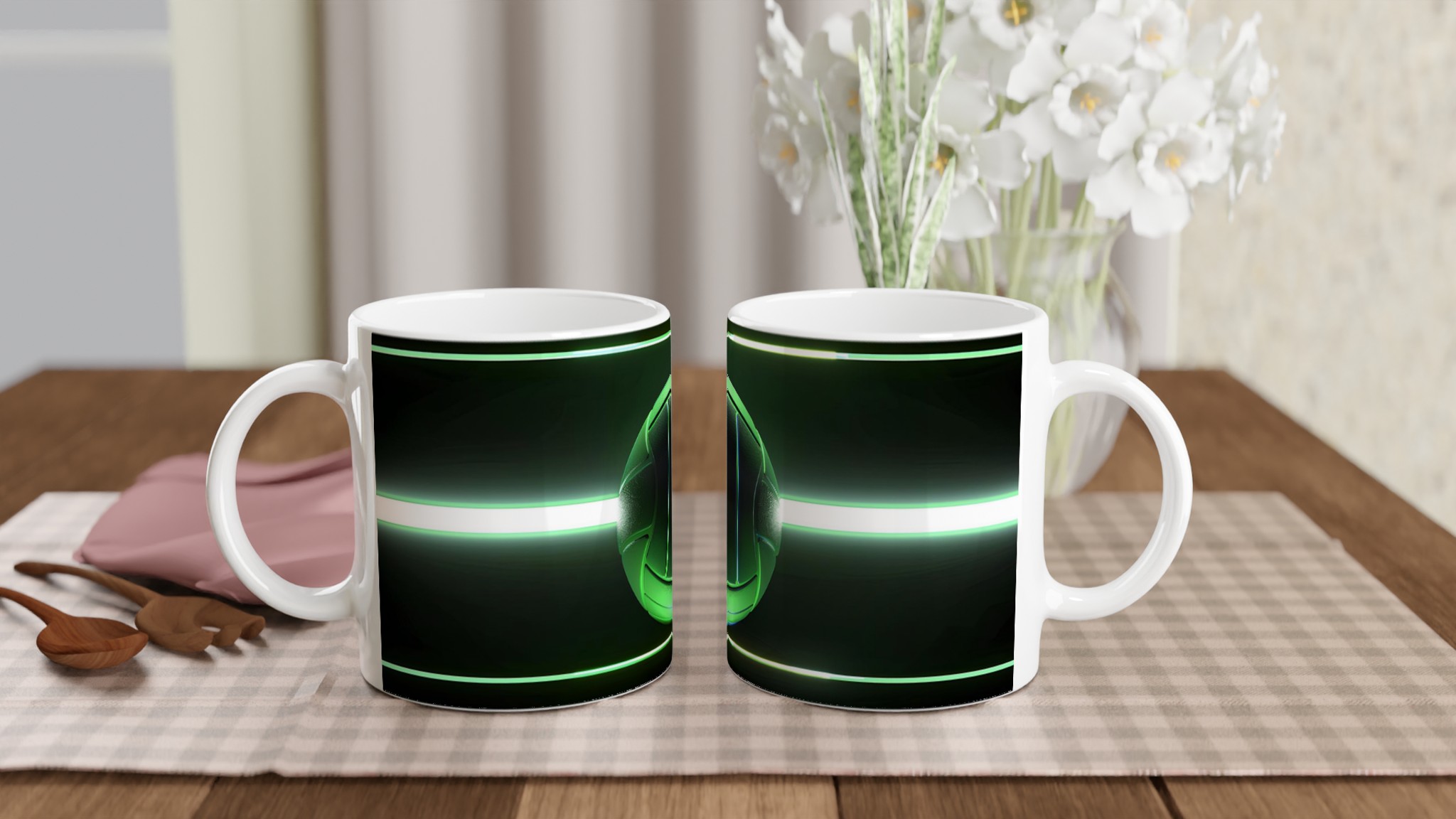 Neon Volley – 11oz Keramisk Mugg: Låt ditt motiv glöda i ett spektrum av färger! 10 4f1e2458-18fe-4ecd-beb5-6baf3d62b875