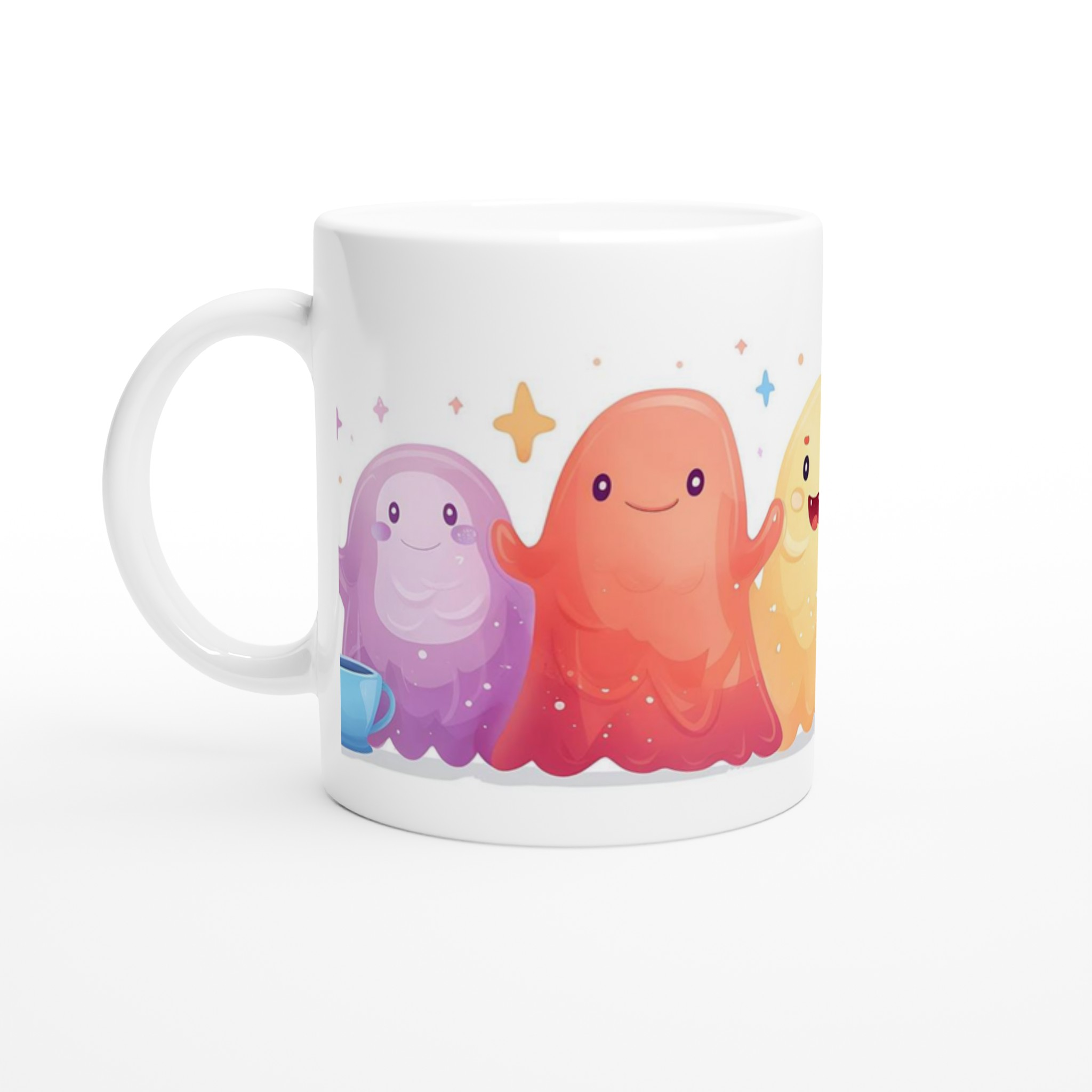 Färgglad 'Kawaii Monsters' Keramisk Mugg – 11oz, Perfekt för Lekfulla Kaffestunder i Valfri Färg! 1 4f706936-5c60-45d0-aeaa-7935e9054bf1