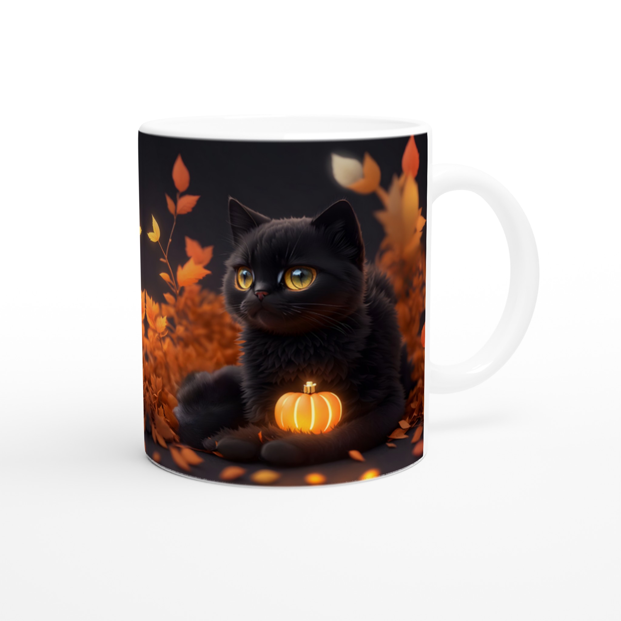Mystisk Svart Katt Halloween Mugg – Perfekt för Höstens Mys, Välj Din Färg! 11 4f8bf86f-0798-459e-ace7-5ee5da272feb