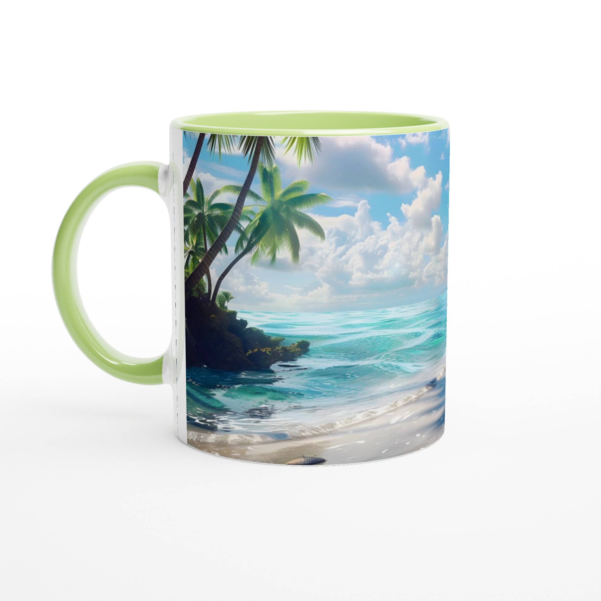 Tropisk Strand Mugg - 11oz Keramisk Mugg med Palmträd och Blått Hav 7 4fbb2903-4753-406e-a0cc-bd21ac976d17