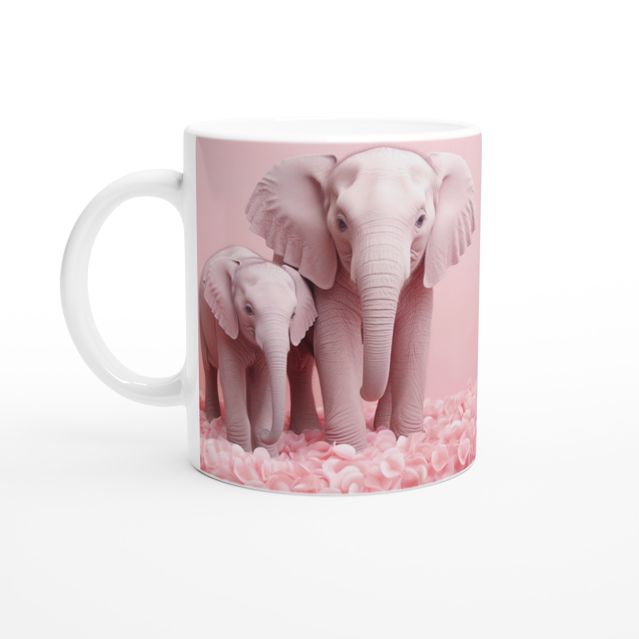 Rosa Elefant-Dröm 11oz Keramisk Mugg – Personlig Design i Valfri Färg 1 4ff288a2-5317-4054-a03b-b66651198ed3